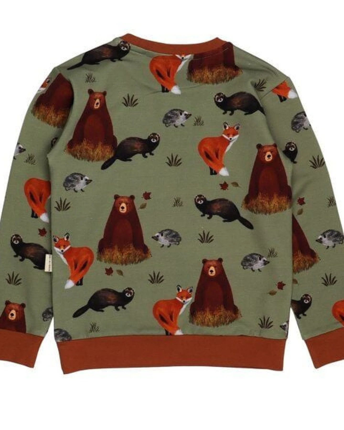 Kinder Sweatshirt Bio-Baumwolle Autumland-Print, kuschelig weich, GOTS-zertifiziert, ideal für kühlere Tage, hautfreundlich und langlebig im Alltag von Walkiddy – Ansicht 3