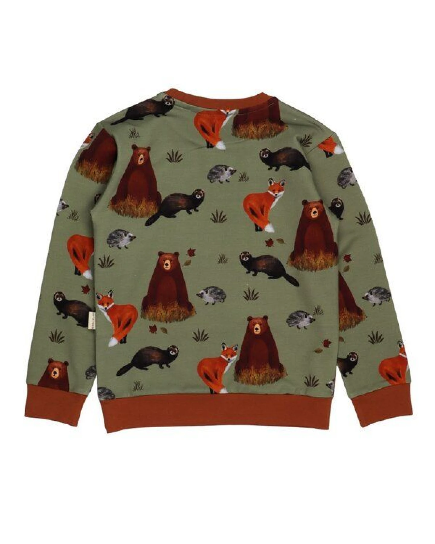 Kinder Sweatshirt Bio-Baumwolle Autumland-Print, kuschelig weich, GOTS-zertifiziert, ideal für kühlere Tage, hautfreundlich und langlebig im Alltag von Walkiddy – Ansicht 3
