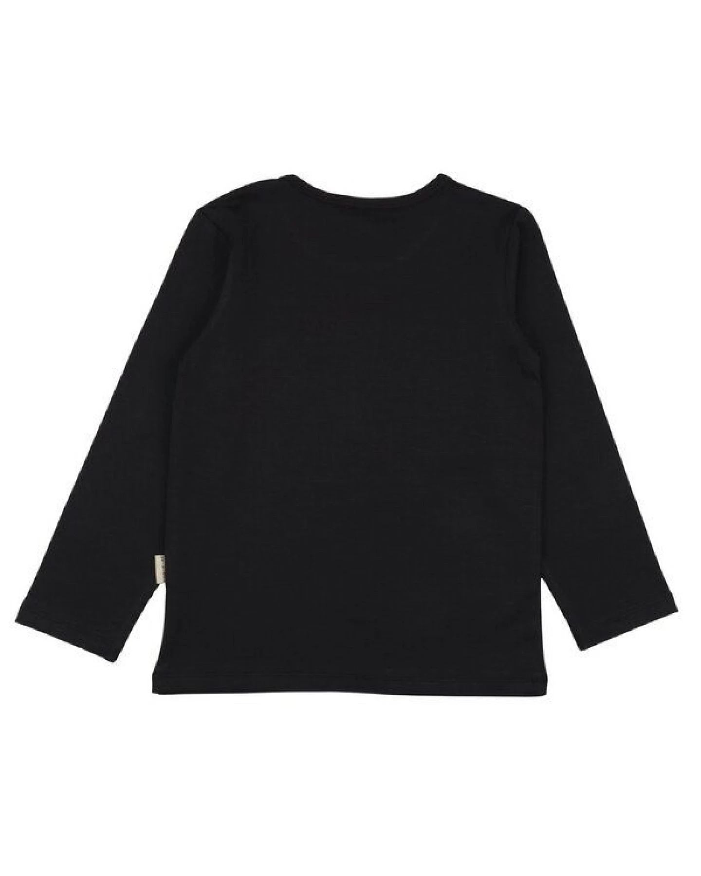 Mädchen Langarmshirt Anthrazit aus Baumwolle mit Elasthan – weiches Walkiddy Shirt für Schule, Freizeit & Alltag, ideal für empfindliche Kinderhaut und als Unterziehshirt im Winter – Ansicht 4