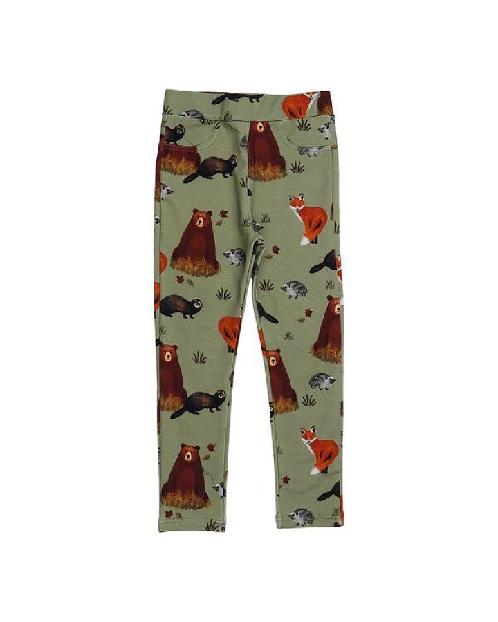 Kinder Sweat-Leggings GOTS-zertifiziert aus Bio-Baumwolle mit Herbstmotiv – Walkiddy