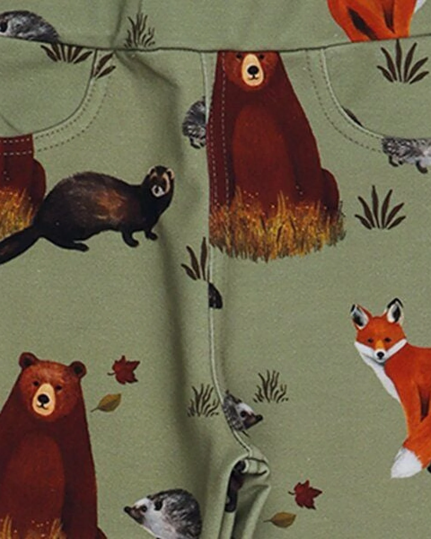 Kinder Sweat-Leggings GOTS-zertifiziert aus Bio-Baumwolle mit Herbstmotiv – Walkiddy – Ansicht 4