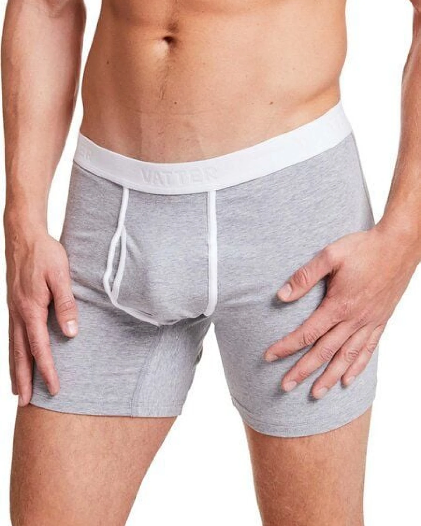 VATTER Boxer Brief "Classy Claus" Grau Melange – Ansicht 2