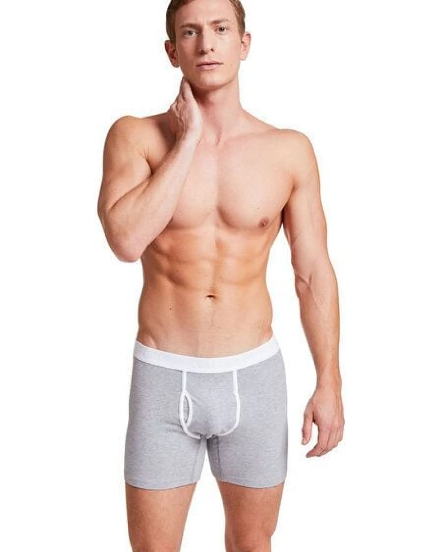 VATTER Boxer Brief "Classy Claus" Grau Melange – Ansicht 3