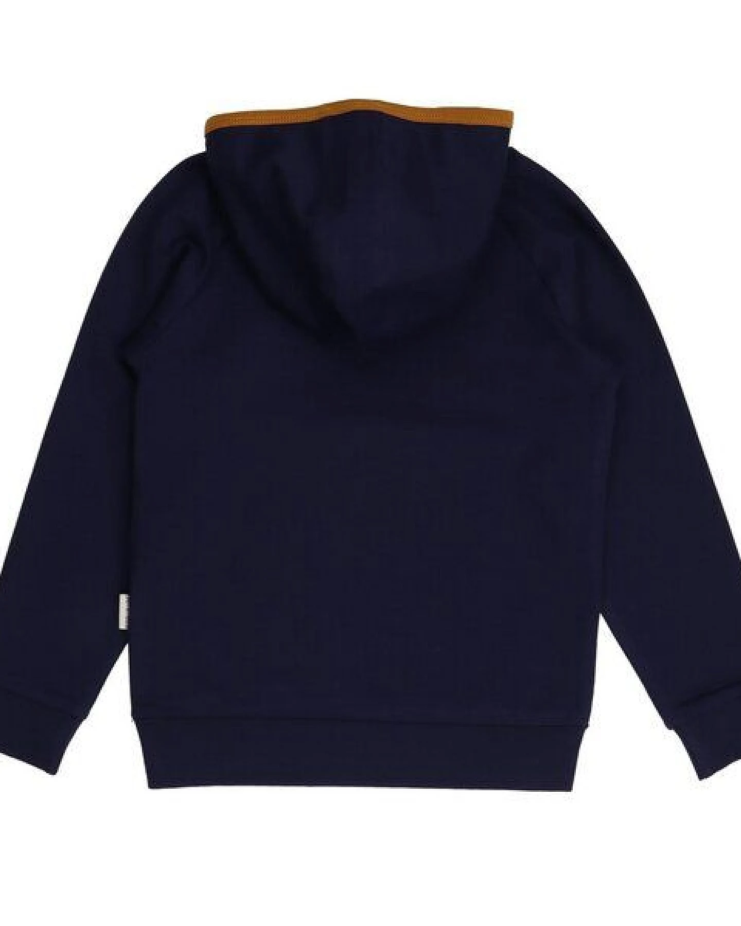 Kinder Hoodie GOTS zertifiziert, dunkelblau, Print, Bio-Baumwolle, weich – Walkiddy – Ansicht 4