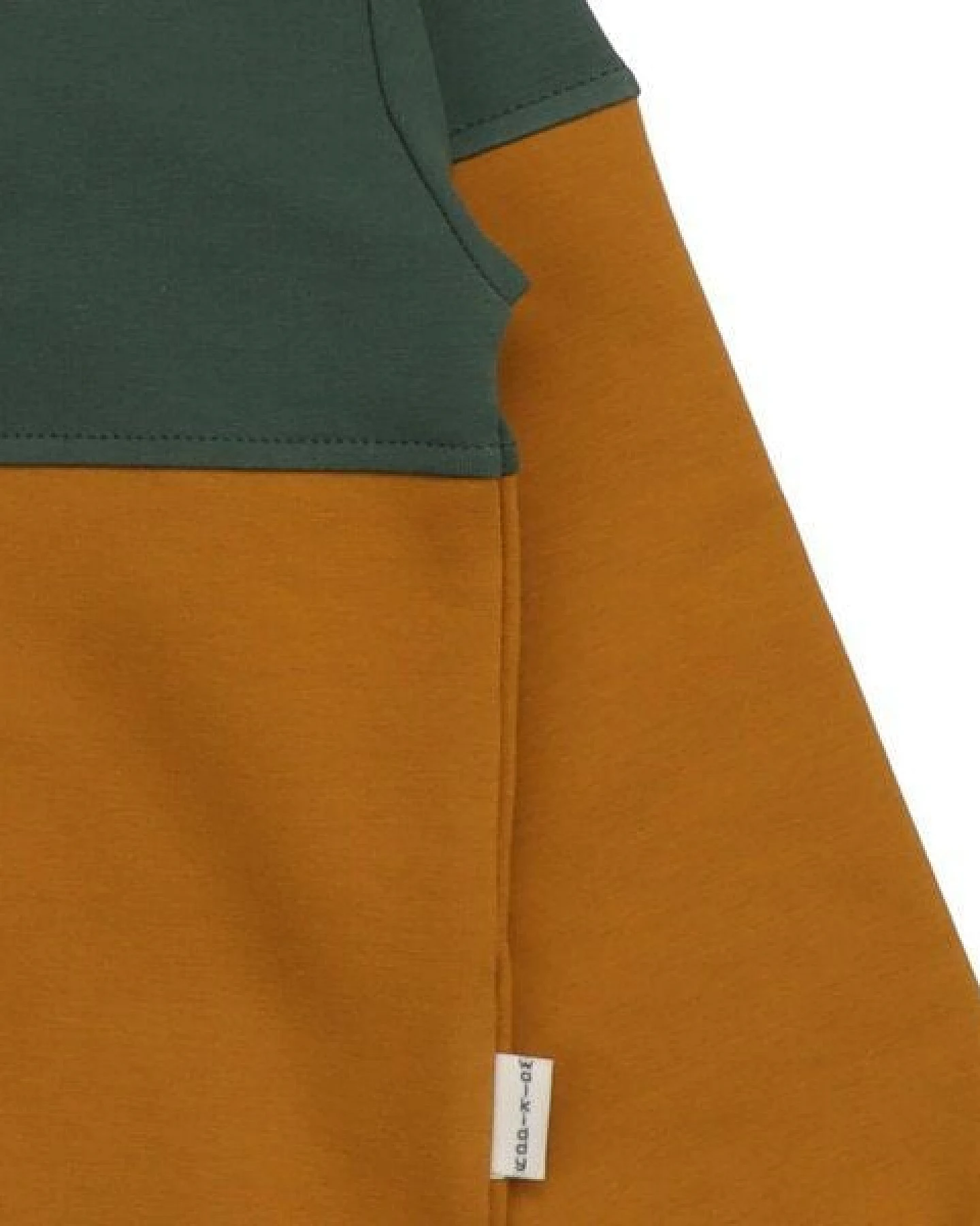 Kinder Kapuzenpullover GOTS-zertifiziert aus Bio-Baumwolle grün-braun „Crazy Machines“ – Walkiddy – Ansicht 4
