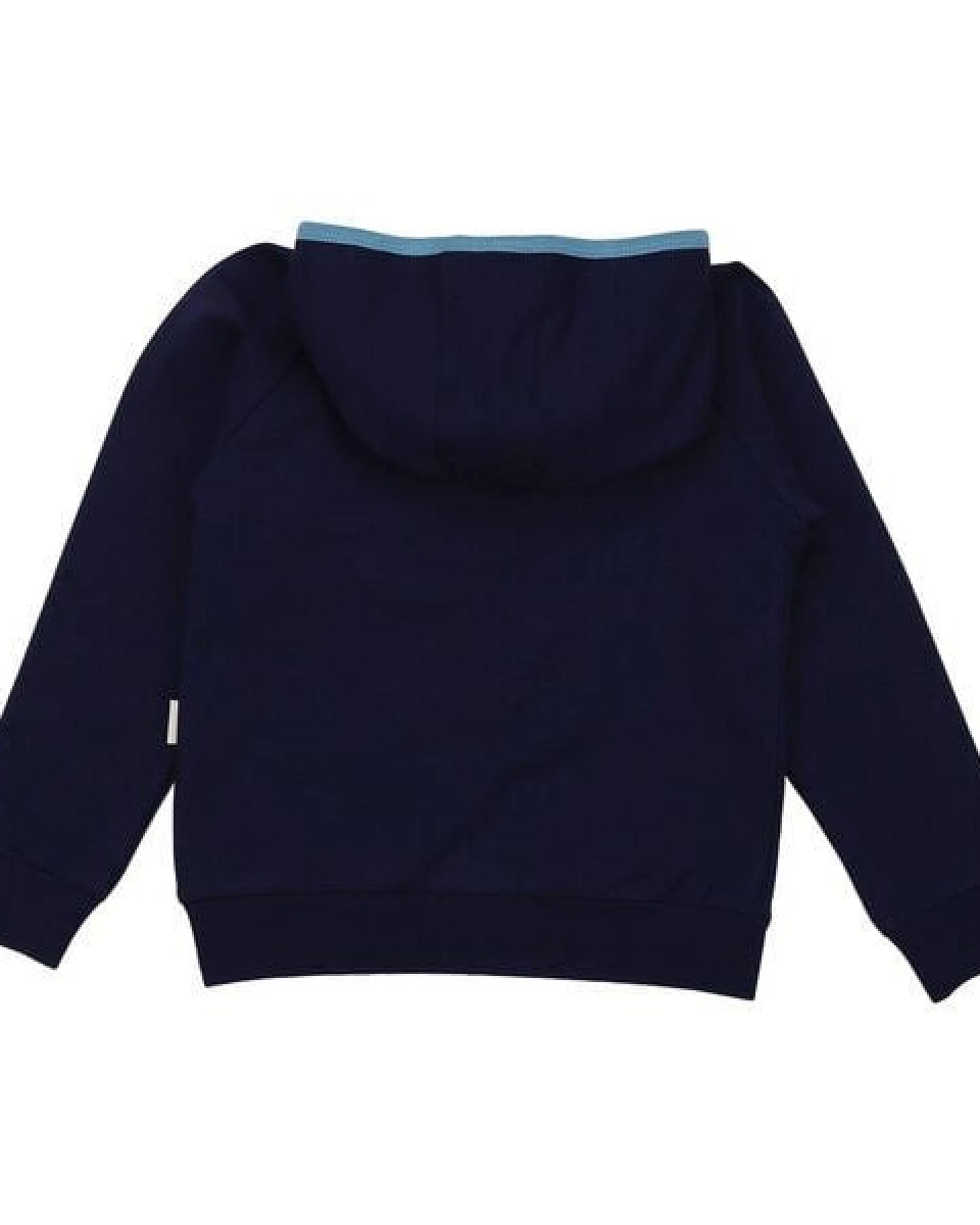 Kinder Kapuzenpullover GOTS-zertifiziert aus Bio-Baumwolle dunkelblau mit Fantasie-Motiv „Wonderland“ – Walkiddy – Ansicht 4