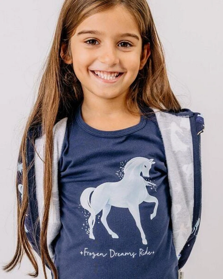 T‑Shirt Bio-Baumwolle elastisch – Walkiddy, „Fantastic Wonderland“