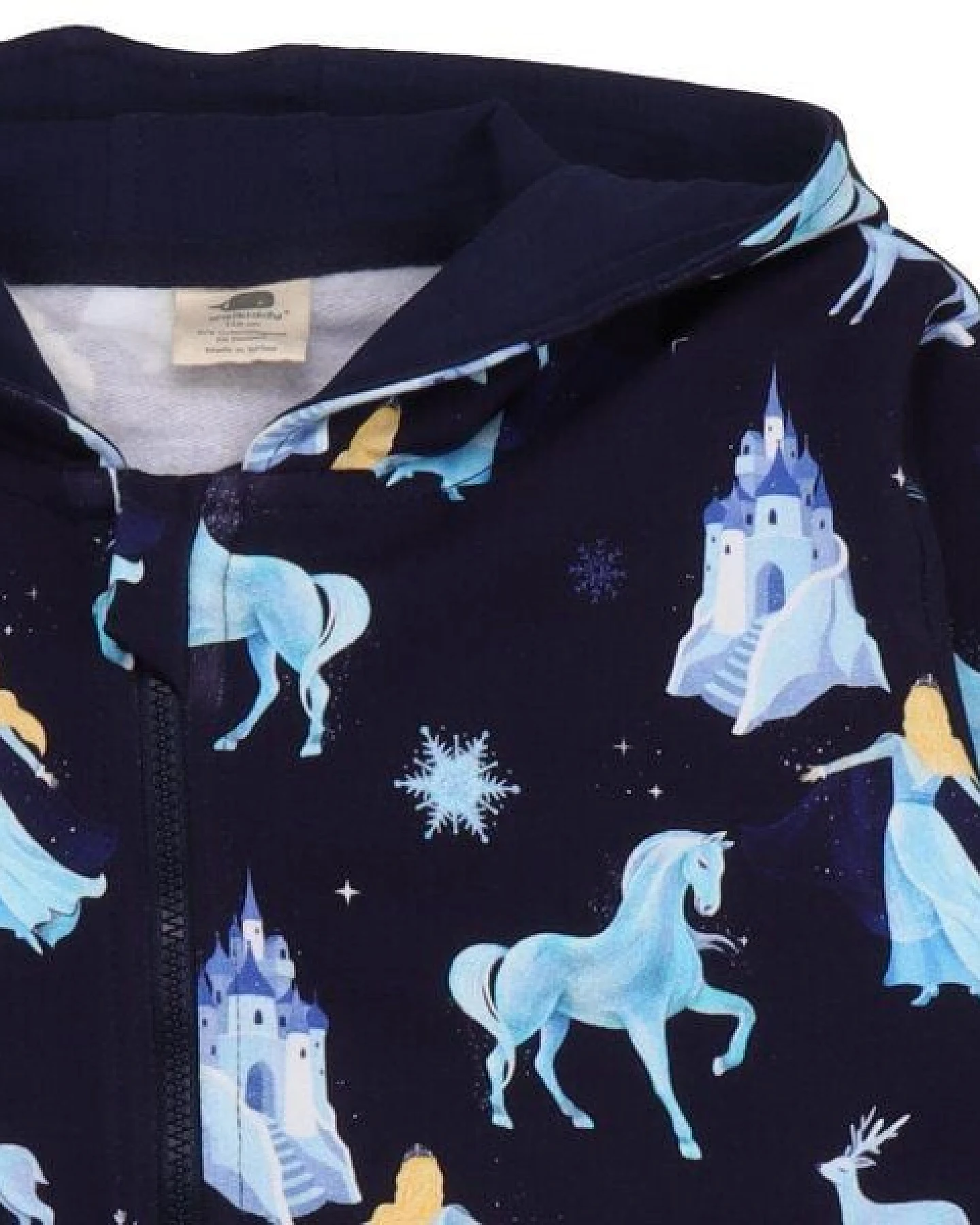 Kleinkinder Sweatjacke Fantastic Wonderland aus Baumwolle mit Elasthan – kuschelweiche Walkiddy Kapuzenjacke für Alltag, Kita & Spielplatz, perfekt für Übergangszeit und Lagenlook – Ansicht 4