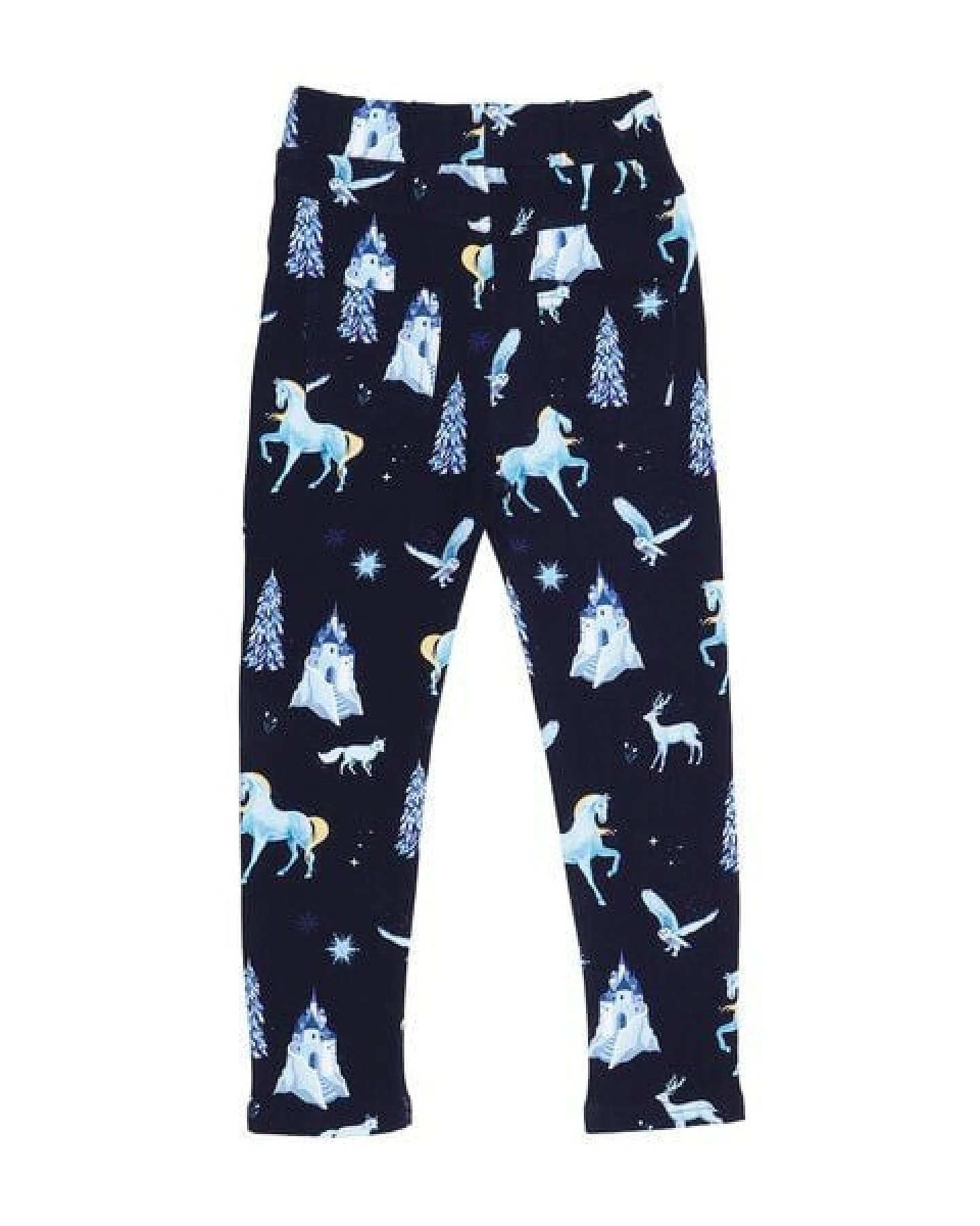 Kinder Sweat Leggings Bio-Baumwolle Fantastic Wonderland, innen weich, GOTS-zertifiziert, elastische Wohlfühlhose für Spielplatz, Kita und Zuhause von Walkiddy – Ansicht 4