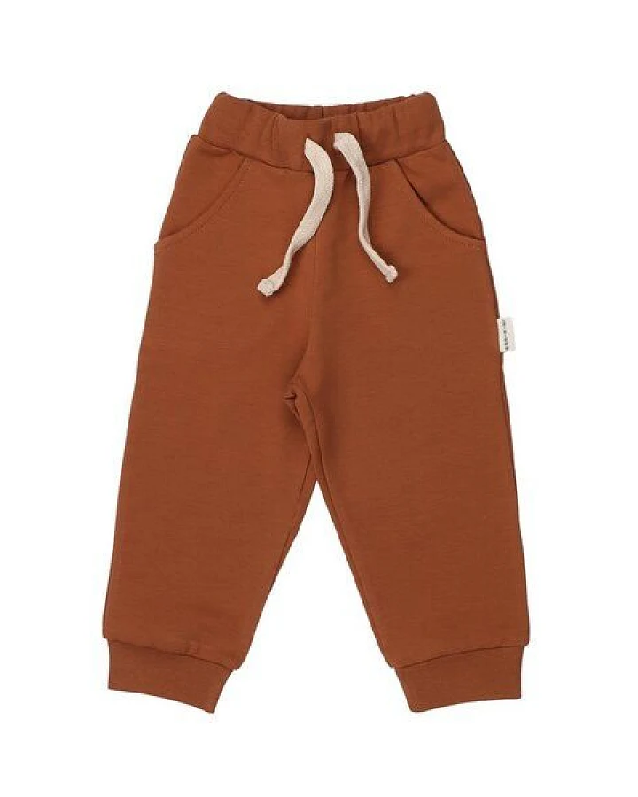 Kinder Jogginghose Bio-Baumwolle, Goldbraun, Walkiddy