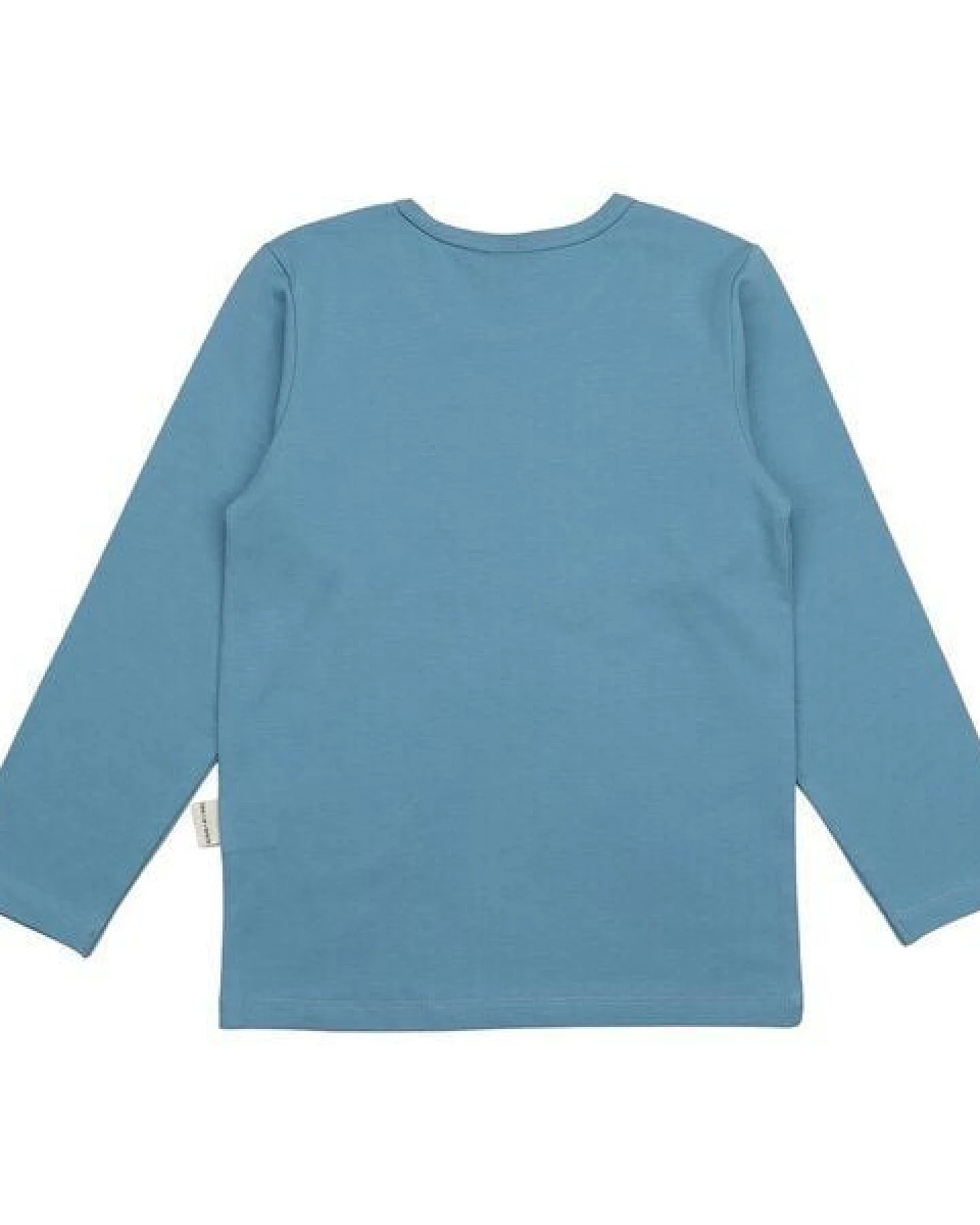 Kinder Langarmshirt GOTS-zertifiziert aus Bio-Baumwolle hellblau mit Wal-Motiv – Walkiddy – Ansicht 4