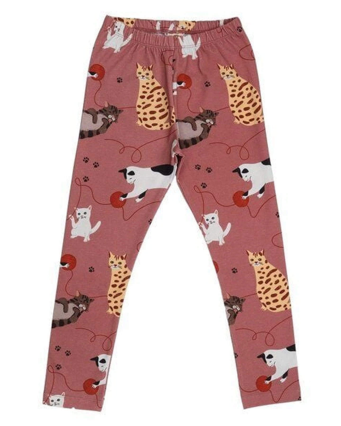 Kinder Leggings Multipack Playful Cats aus weicher Baumwolle von Walkiddy – Ansicht 4