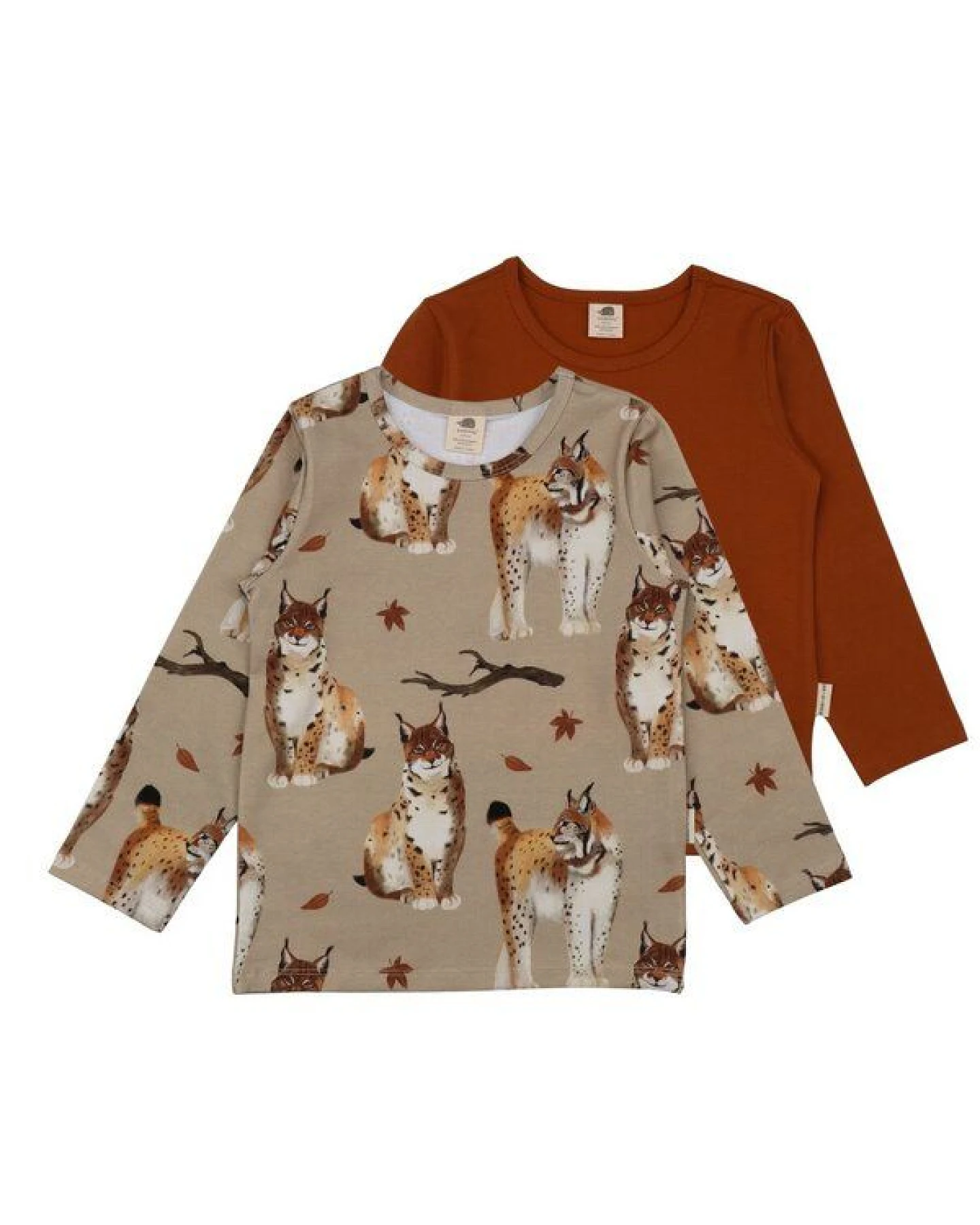 Jungen Langarmshirt Royal Lynxes aus Baumwolle mit Elasthan – elastisches Walkiddy Shirt für Schule, Freizeit & Abenteuer draußen, ideal zum Kombinieren mit Jeans und Jogginghosen – Ansicht 2