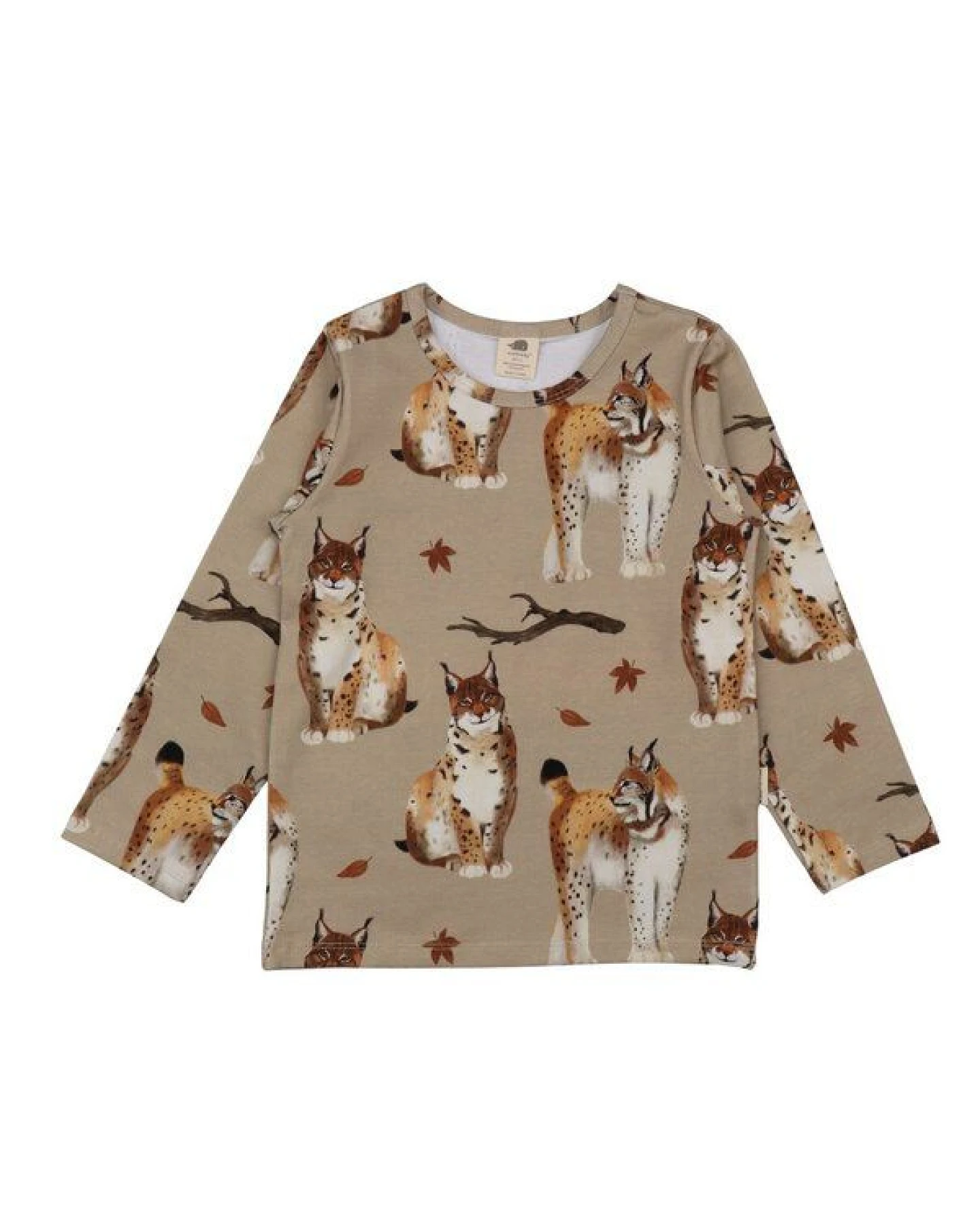 Jungen Langarmshirt Royal Lynxes aus Baumwolle mit Elasthan – elastisches Walkiddy Shirt für Schule, Freizeit & Abenteuer draußen, ideal zum Kombinieren mit Jeans und Jogginghosen – Ansicht 3