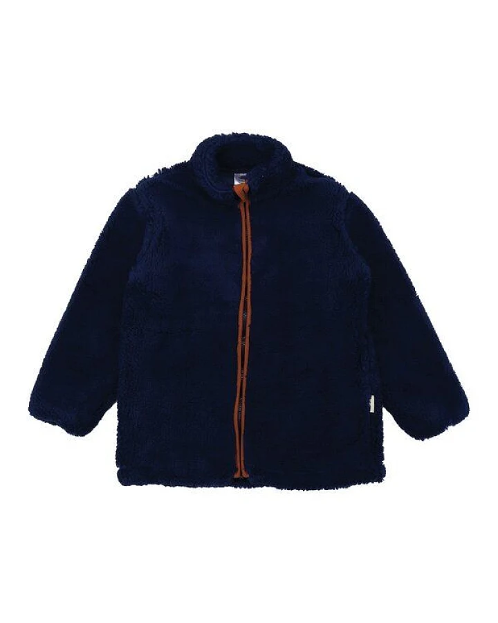 Kinder Fleecejacke – Dunkelblau, warm & kuschelig, Reißverschluss, hoher Kragen, alltagstauglich, gut kombinierbar
