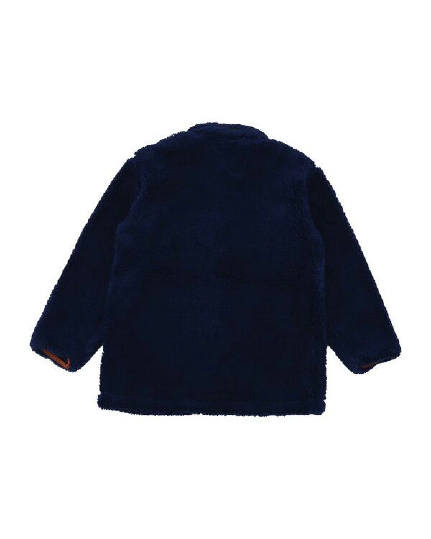 Kinder Fleecejacke – Dunkelblau, warm & kuschelig, Reißverschluss, hoher Kragen, alltagstauglich, gut kombinierbar – Ansicht 3