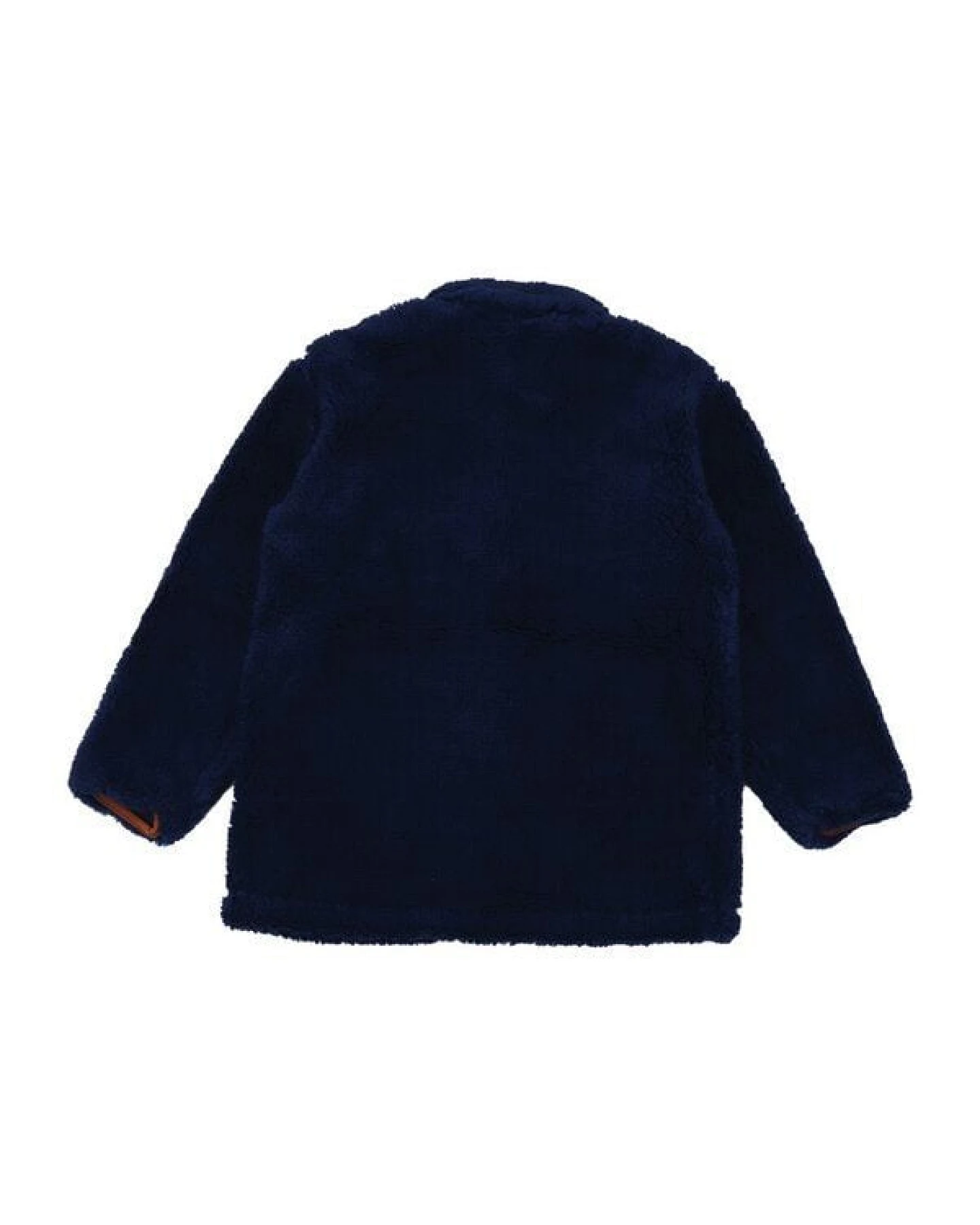 Kinder Fleecejacke – Dunkelblau, warm & kuschelig, Reißverschluss, hoher Kragen, alltagstauglich, gut kombinierbar – Ansicht 3