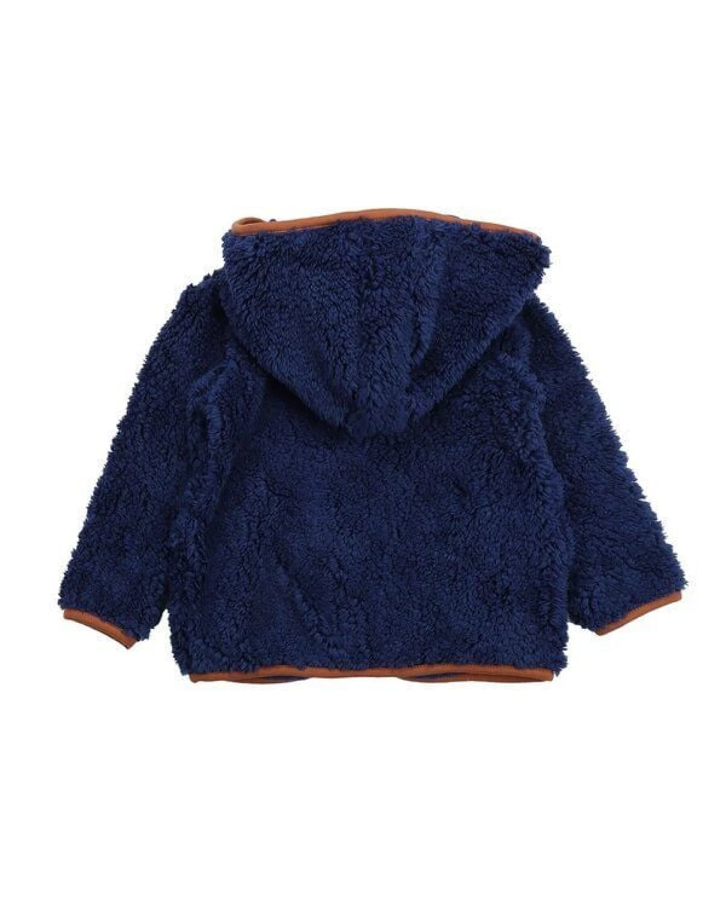 Kinder Fleecejacke mit Kapuze, Dunkelblau, Walkiddy – Ansicht 3