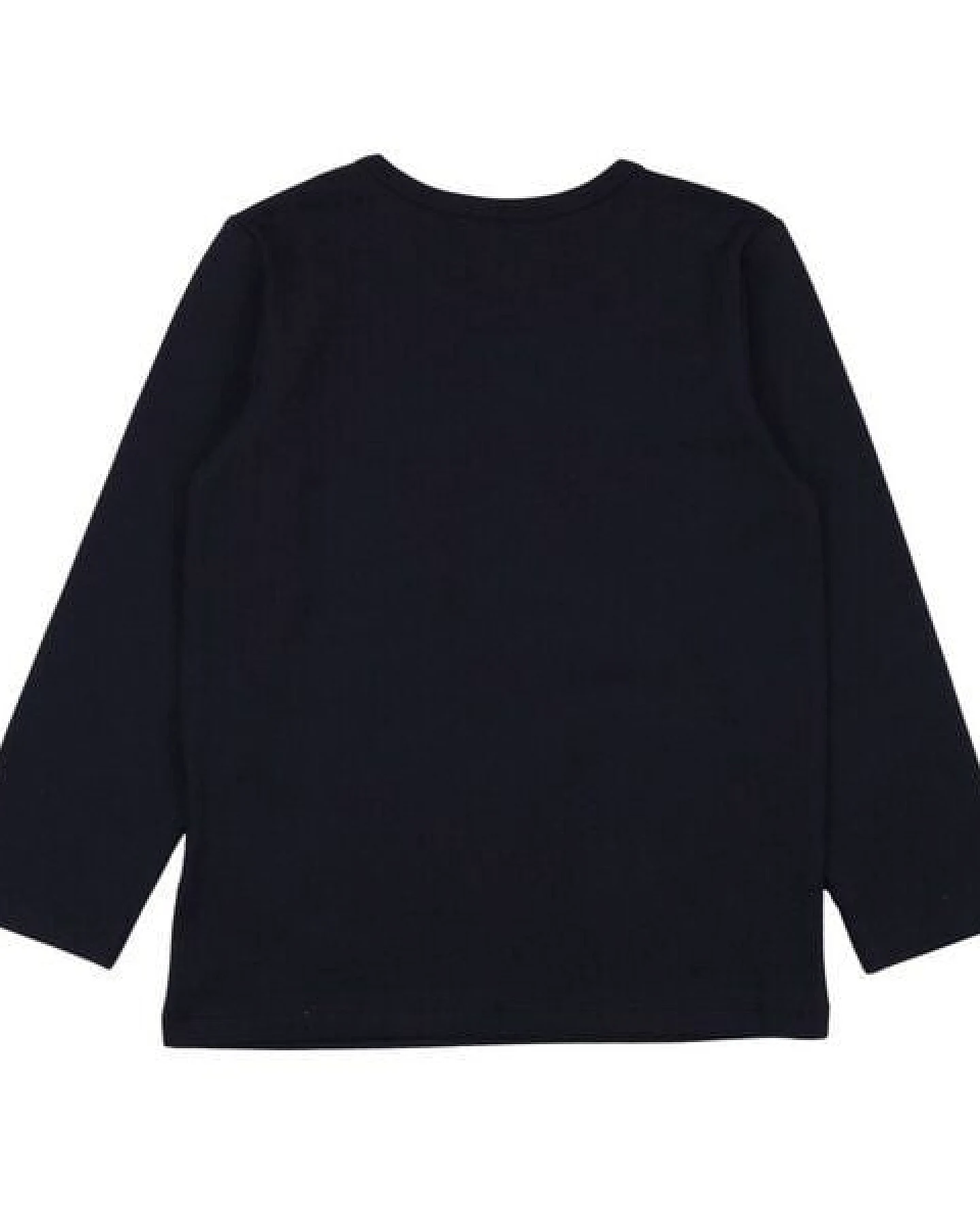 Mädchen Langarmshirt Navy aus Baumwolle mit Elasthan – weiches Walkiddy Shirt für Schule, Freizeit & Alltag, ideal zum Kombinieren mit Jeans, Röcken und Lagenlooks das ganze Jahr – Ansicht 4