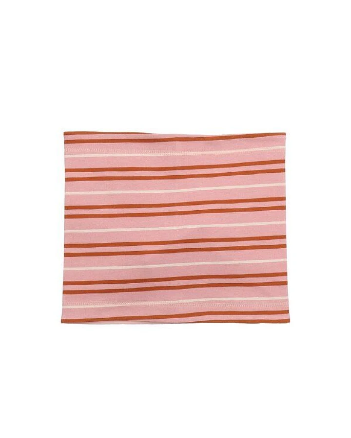 Kinder Schlauchschal – Rosa gestreift, weich & bequem, elastisch, wärmend, alltagstauglich