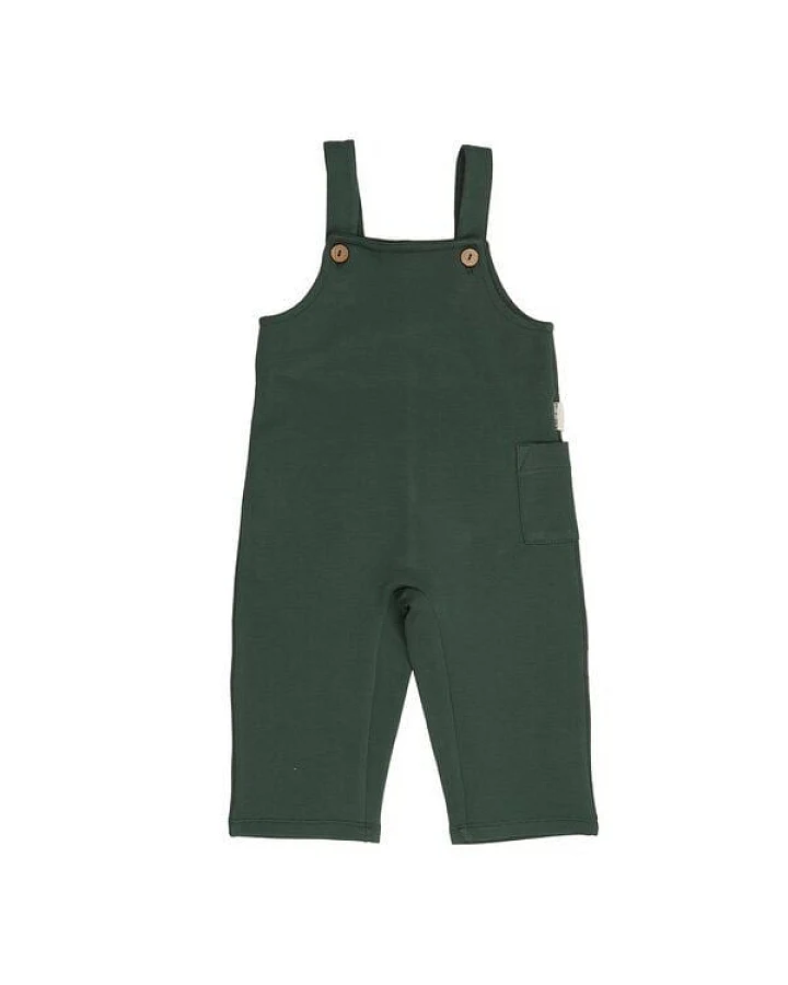 Kinder Latzhose Bio-Baumwolle, Dunkelgrün, Walkiddy