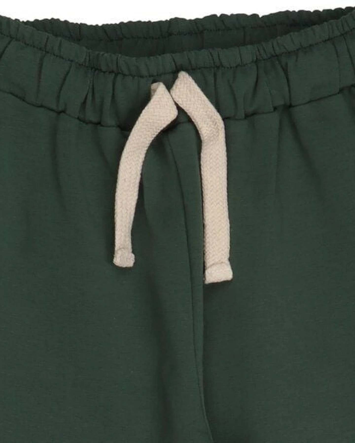 Kinderhose weit GOTS zertifiziert, Bio-Baumwolle, dunkelgrün, weich, bequem, elastischer Bund, Alltag – Walkiddy – Ansicht 4