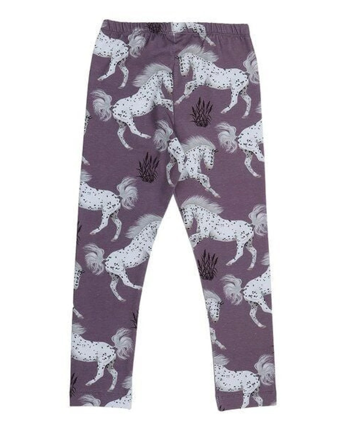 Kinder Leggings Schimmel Bio-Baumwolle – GOTS-zertifizierte Walkiddy Stretch-Hose mit Pferde-Print, weich, bequem & ideal für Alltag und Kita – Ansicht 3