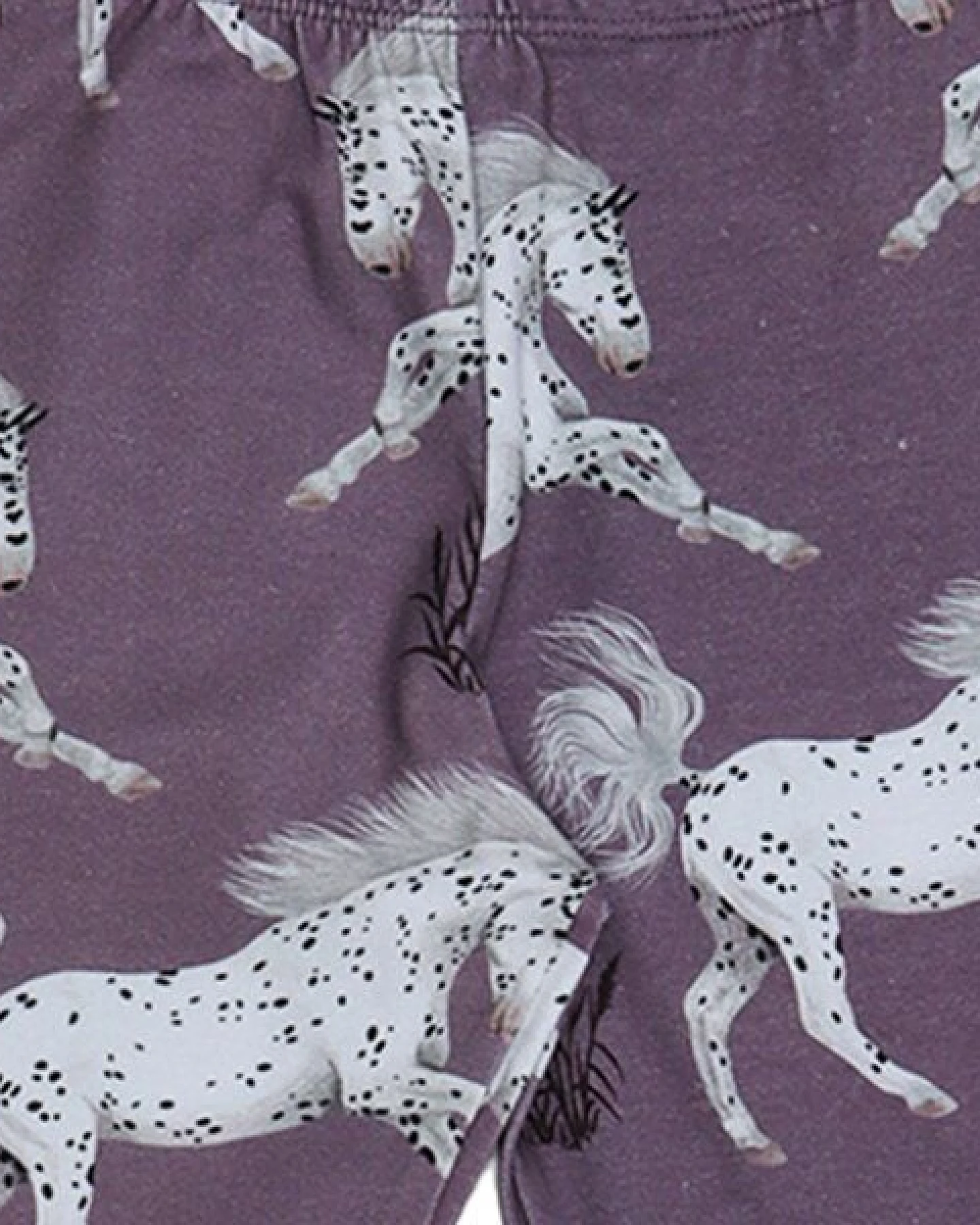 Kinder Leggings Schimmel Bio-Baumwolle – GOTS-zertifizierte Walkiddy Stretch-Hose mit Pferde-Print, weich, bequem & ideal für Alltag und Kita – Ansicht 4