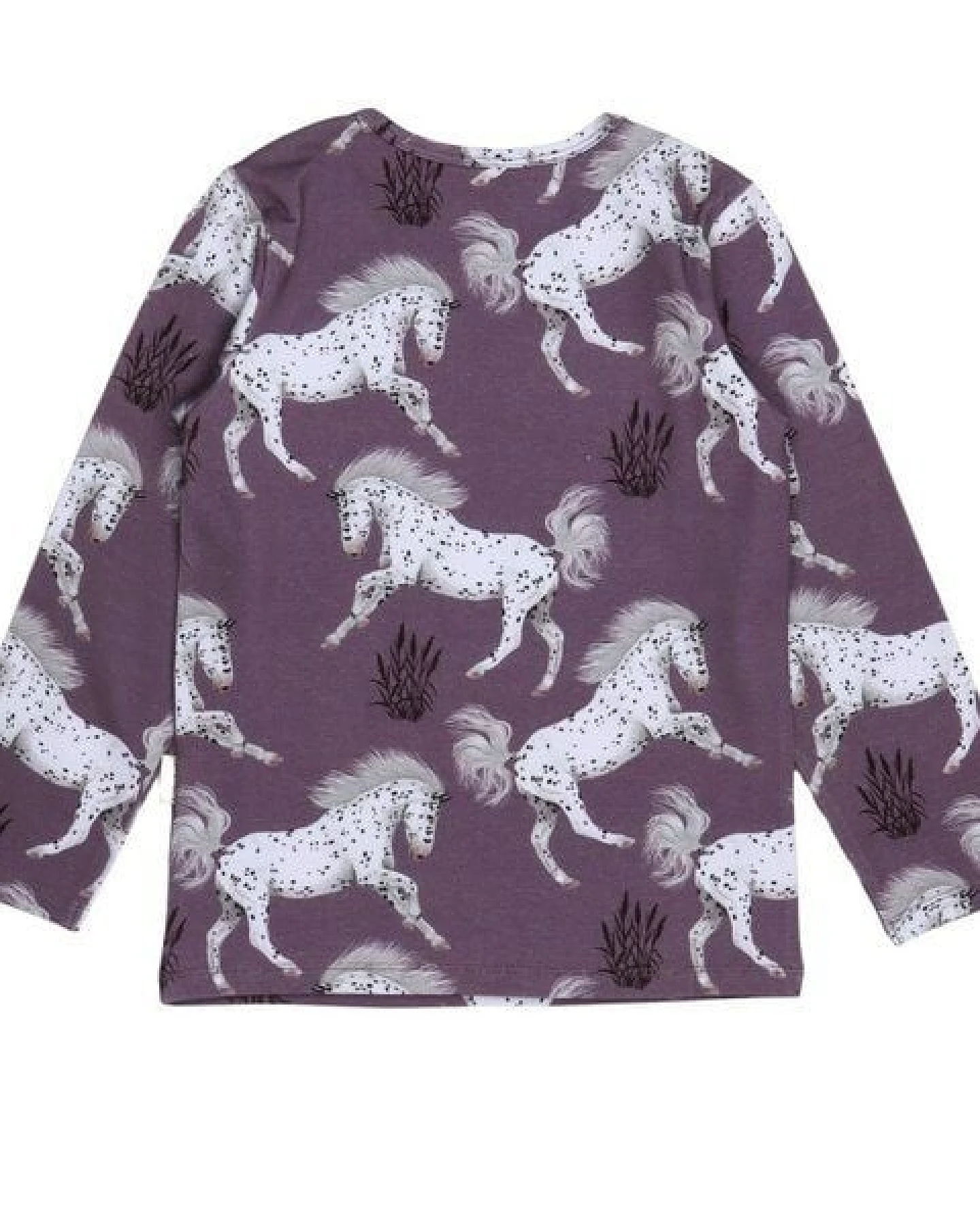 Kinder Langarmshirt Schimmel Bio-Baumwolle – GOTS-zertifiziertes Walkiddy Shirt mit Pferde-Print, weich, atmungsaktiv & ideal für Pferdefans – Ansicht 4