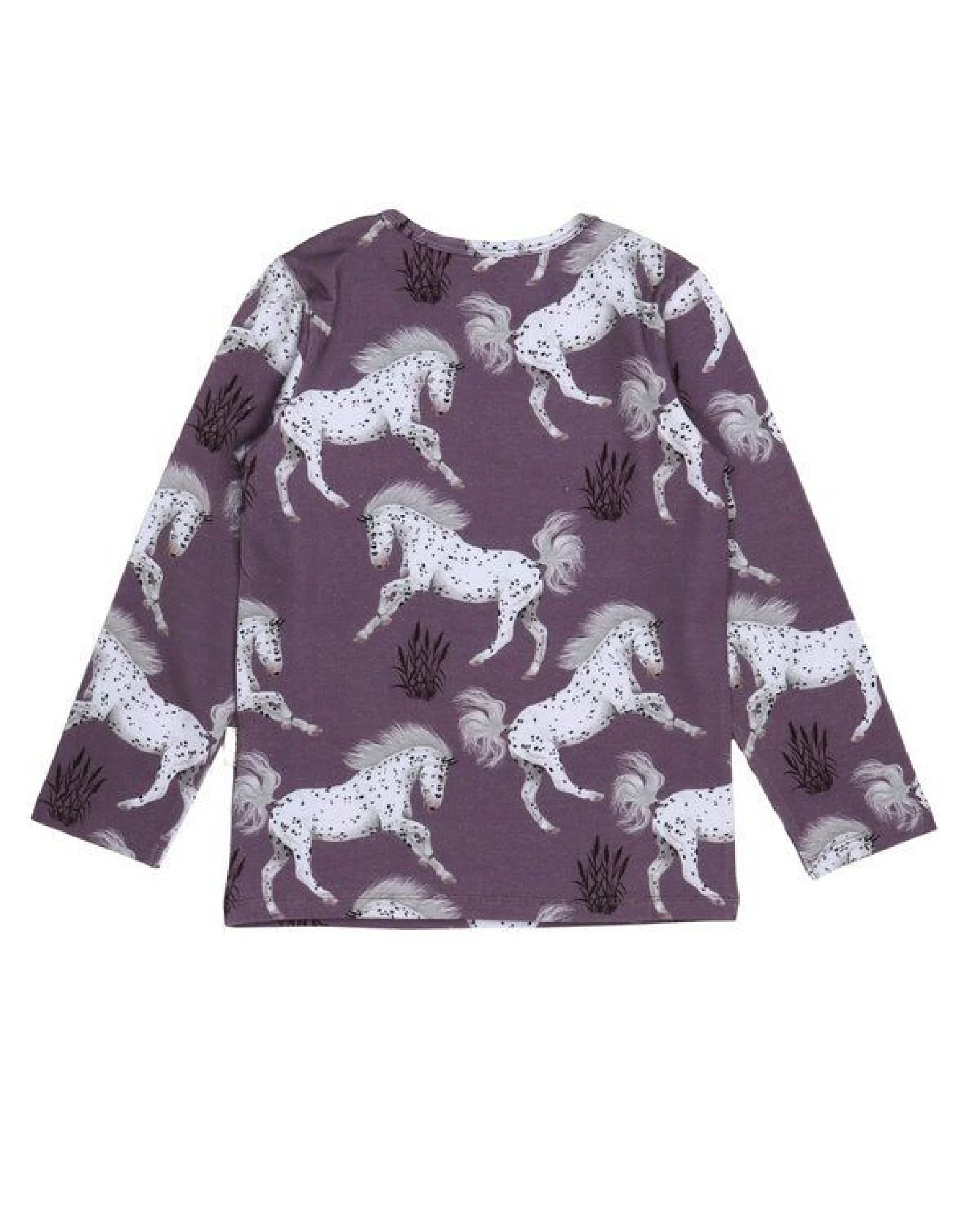 Kinder Langarmshirt Schimmel Bio-Baumwolle – GOTS-zertifiziertes Walkiddy Shirt mit Pferde-Print, weich, atmungsaktiv & ideal für Pferdefans – Ansicht 4