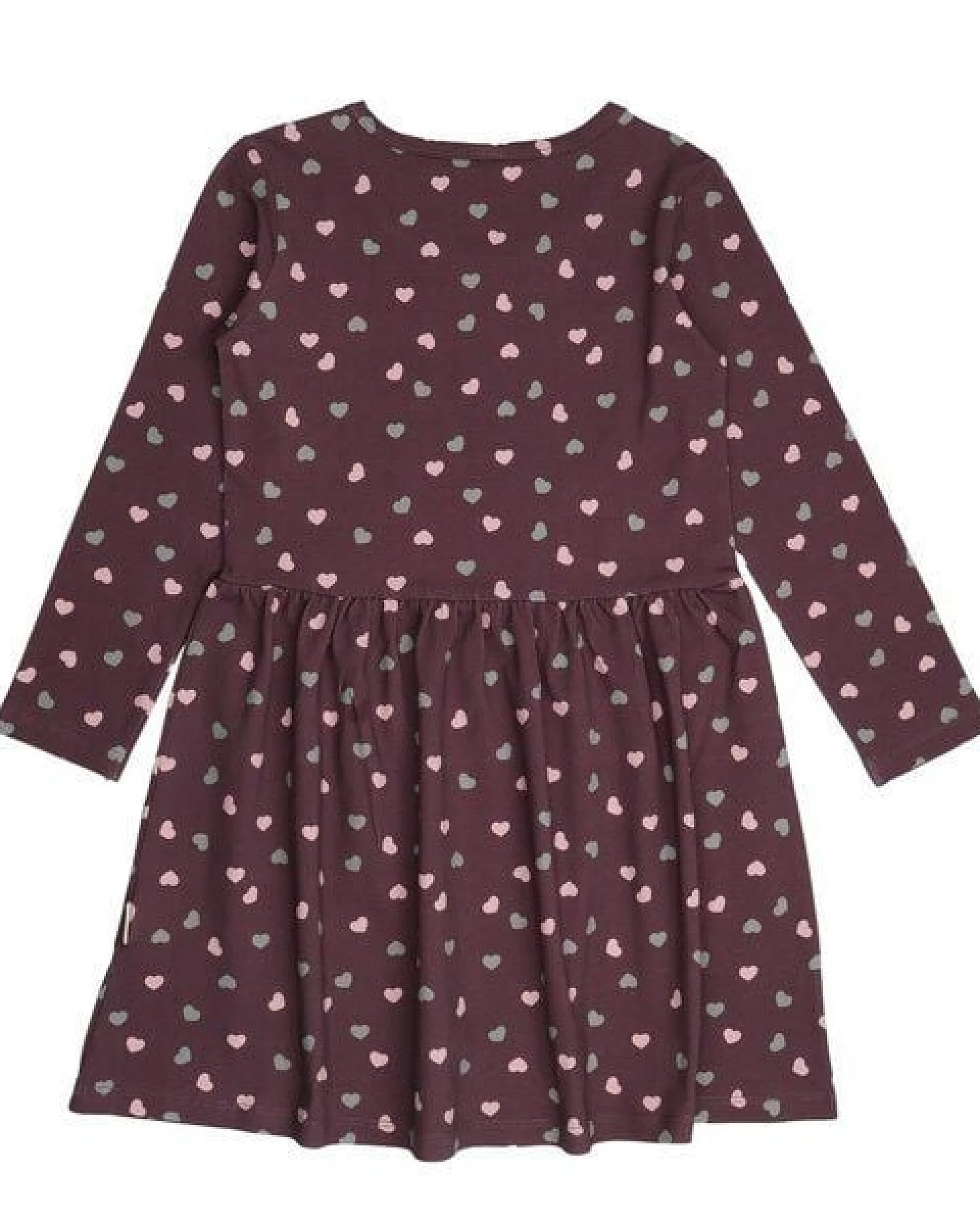 Kinder Kleid Bio-Baumwolle GOTS The Cute Cats Grün von Walkiddy, langärmeliges Sweatkleid mit Katzenprint, bequem, weich, nachhaltig gefertigt, ideal für Alltag, Kindergarten und Feste – Ansicht 3