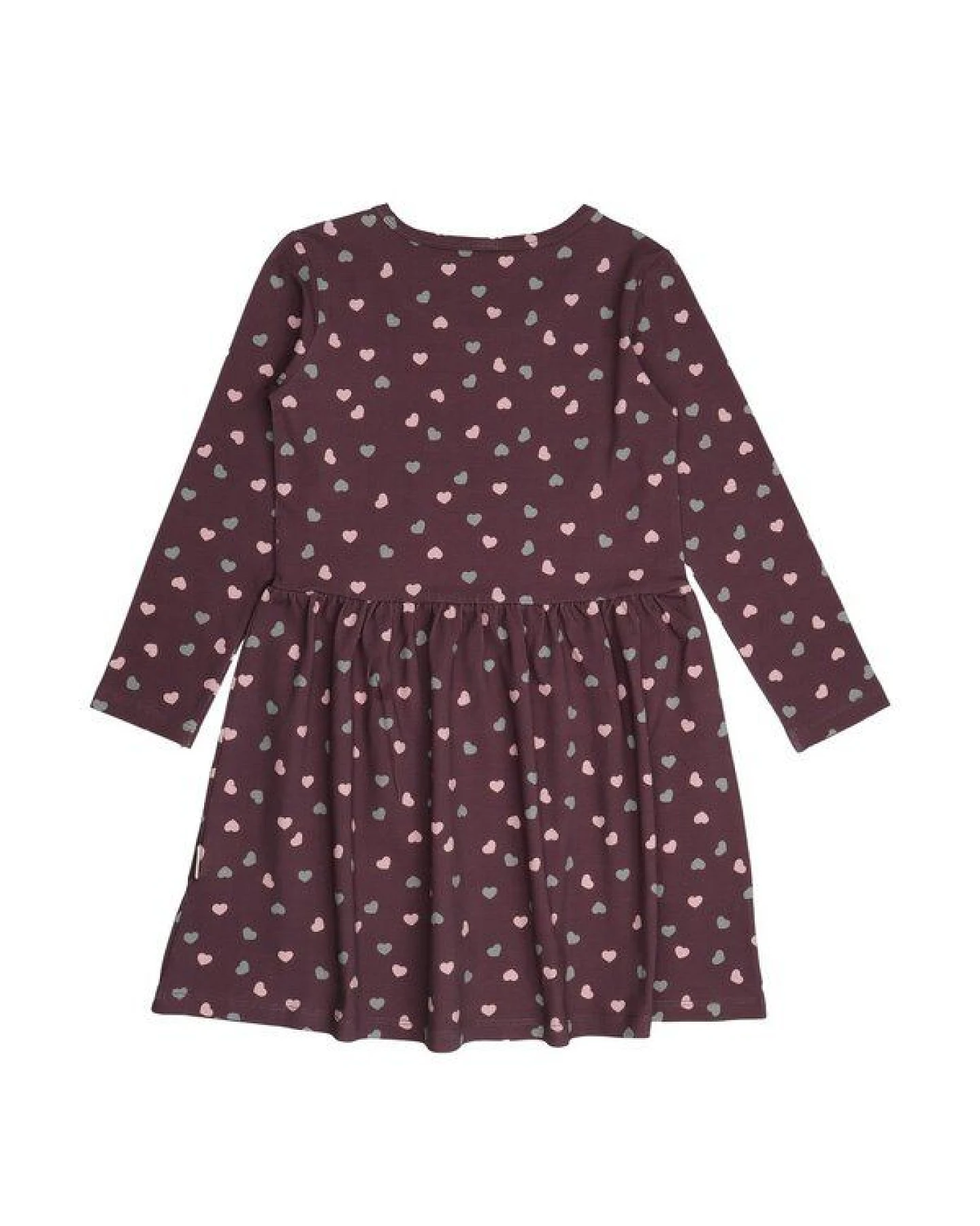 Kinder Kleid Bio-Baumwolle GOTS The Cute Cats Grün von Walkiddy, langärmeliges Sweatkleid mit Katzenprint, bequem, weich, nachhaltig gefertigt, ideal für Alltag, Kindergarten und Feste – Ansicht 3