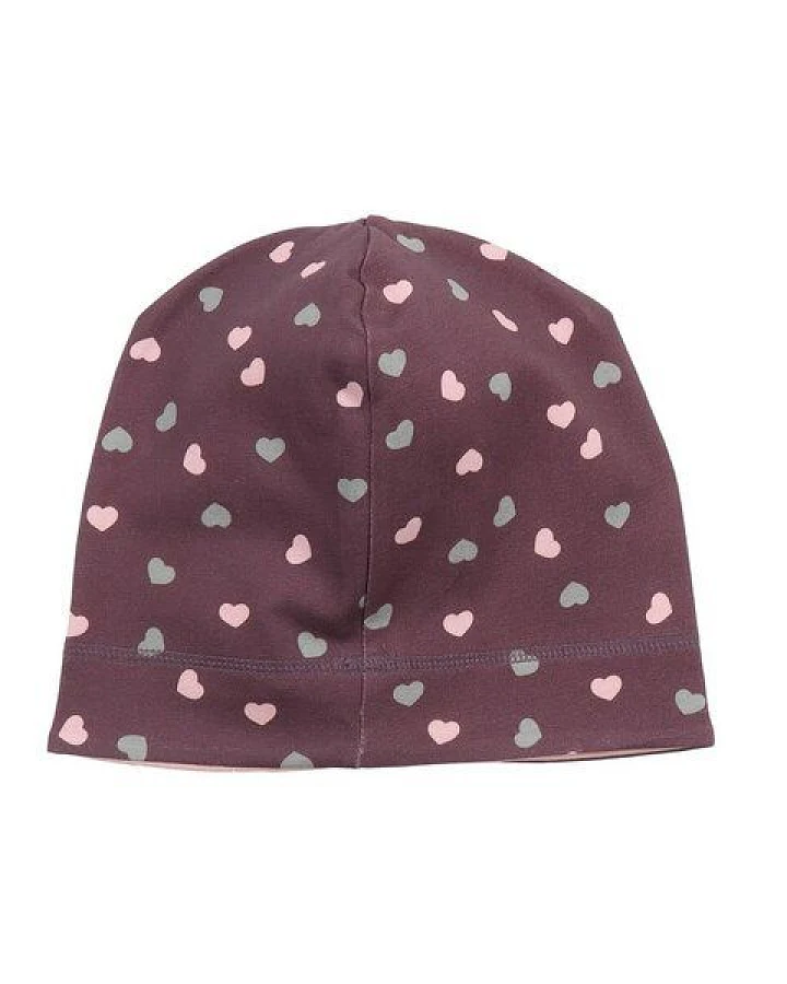 Kinder Beanie GOTS zertifiziert, Bio-Baumwolle, rosa, „Cute Cats“, weich & elastisch, bequem – Walkiddy