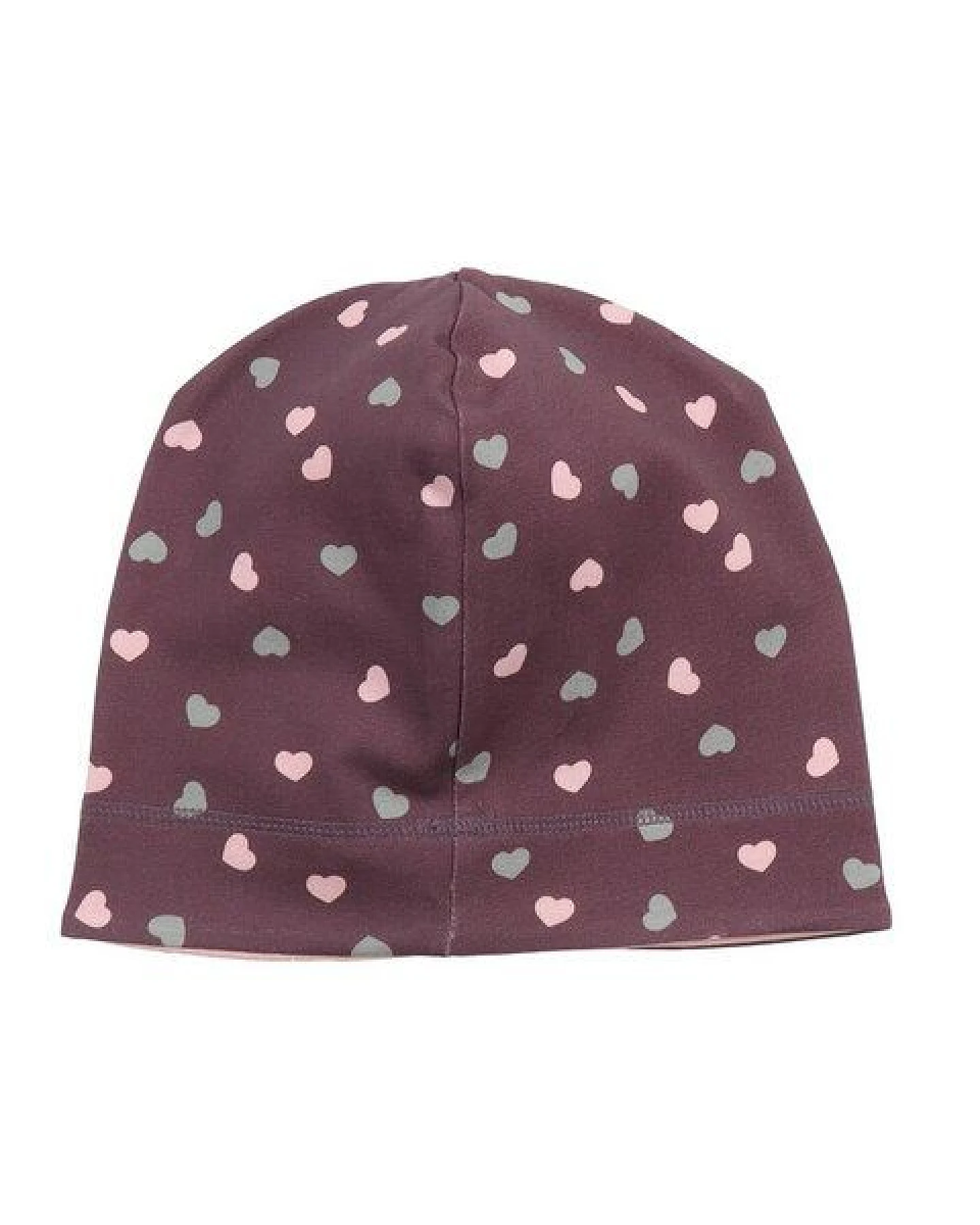 Kinder Beanie GOTS zertifiziert, Bio-Baumwolle, rosa, „Cute Cats“, weich & elastisch, bequem – Walkiddy – Ansicht 2