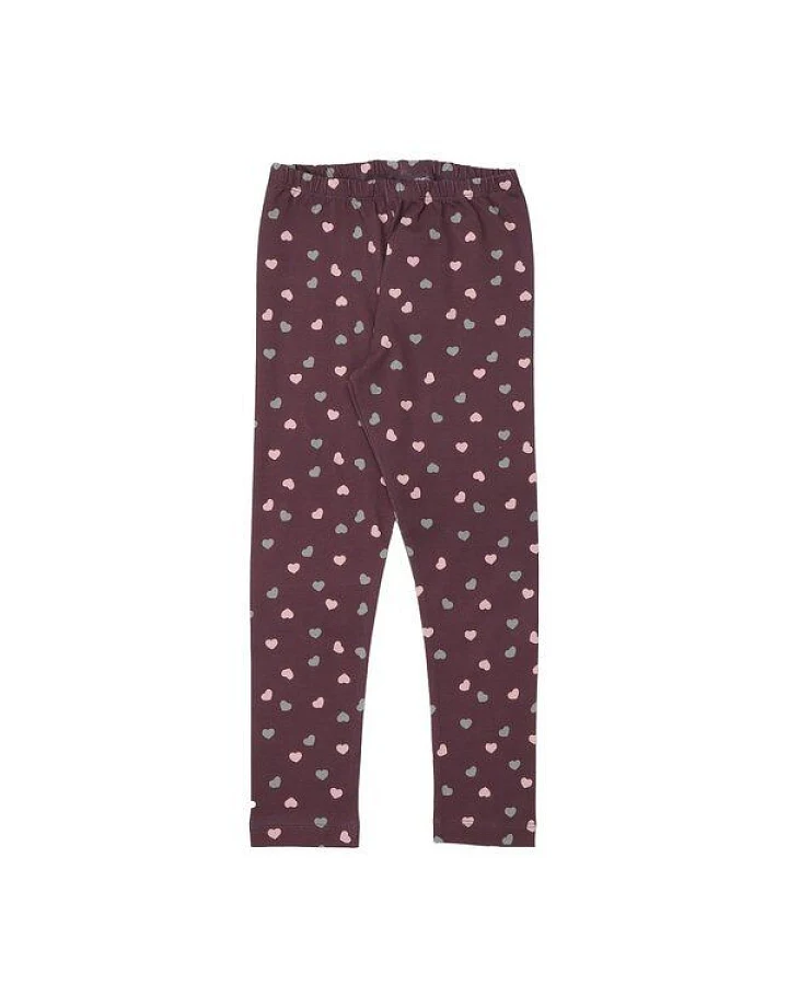 Walkiddy Leggings Kinder Baumwolle The Cute Cats dunkel, anschmiegsame Jersey Hose mit Katzen Print für Alltag, Schule & Freizeit – Cotokids