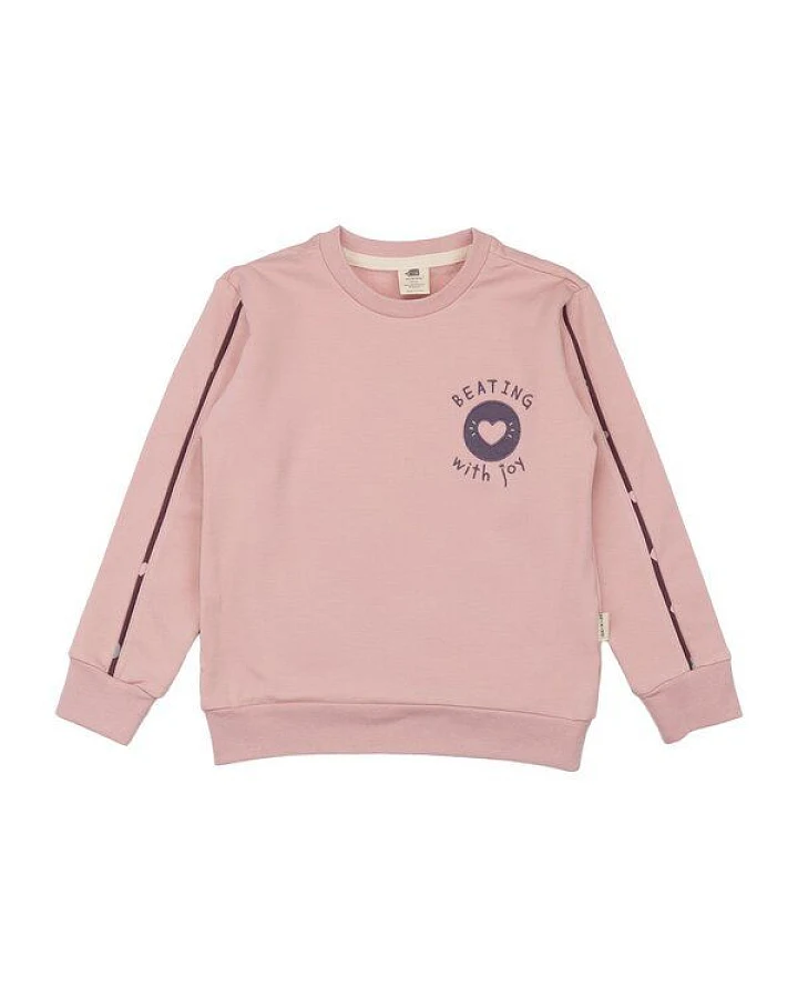 Kinder Sweatshirt GOTS-zertifiziert aus Bio-Baumwolle rosé mit Katzen-Motiv „Cute Cats“ – Walkiddy