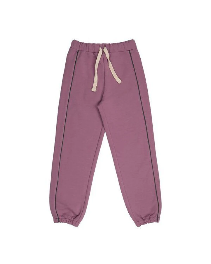 Jogginghose Bio-Baumwolle elastisch – Walkiddy, einfarbig Lila