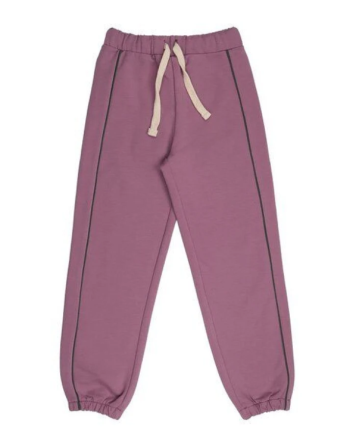 Jogginghose Bio-Baumwolle elastisch – Walkiddy, einfarbig Lila