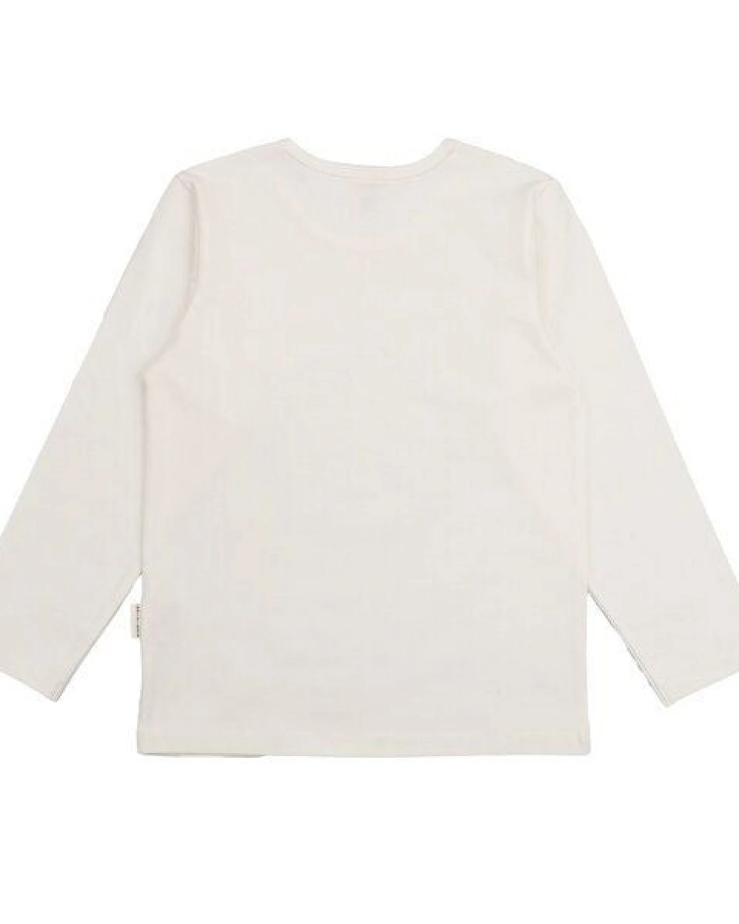 Kinder Langarmshirt GOTS zertifiziert, Bio-Baumwolle, cremeweiß, Regenbogen-Print „Secret Garden“ – Walkiddy – Ansicht 4