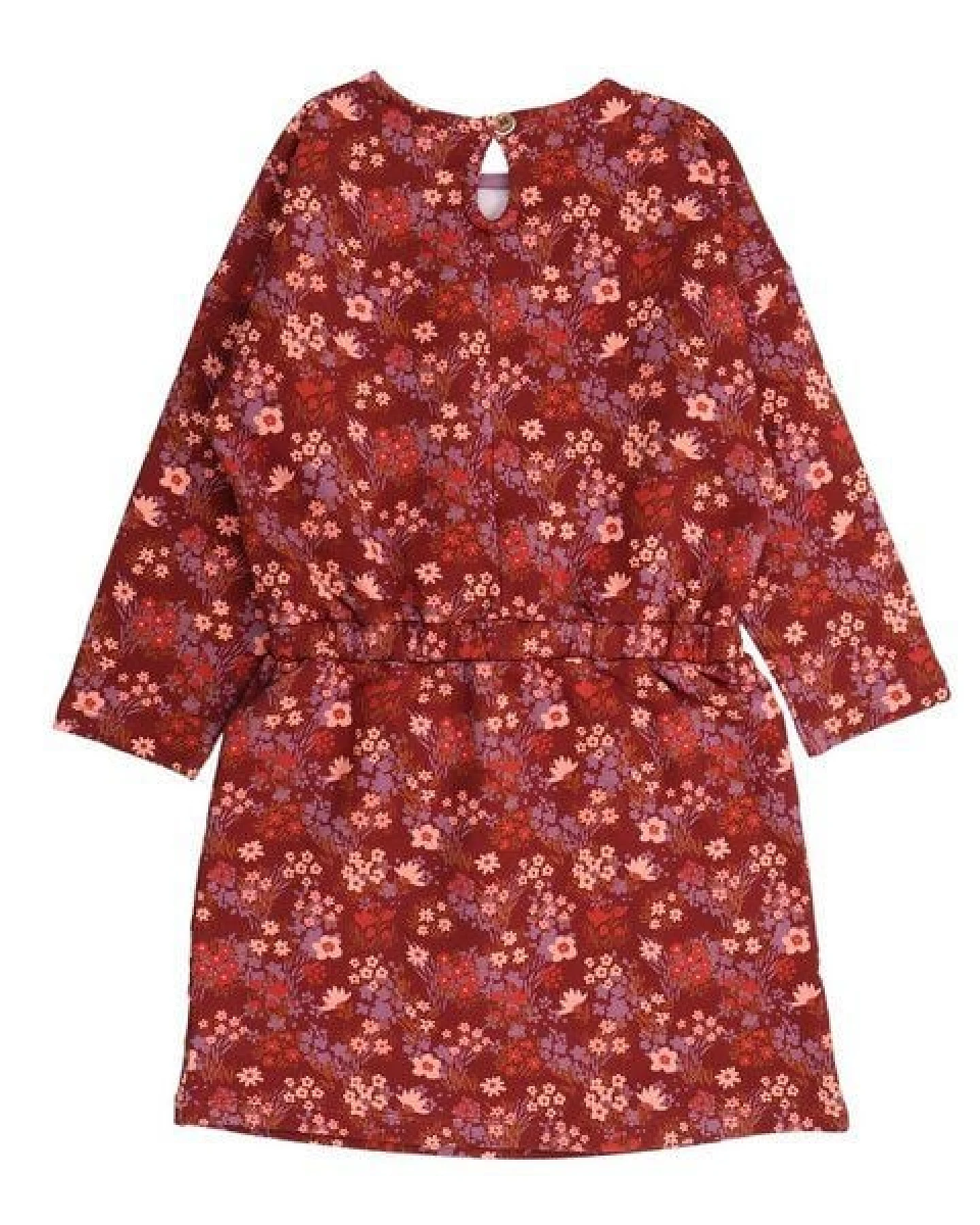 Kinder Sweatkleid Bio-Baumwolle „The Secret Garden“ bunt, weiches Langarm Kleid von Walkiddy für Kleinkinder, gemütliches Jerseykleid, hautfreundlich & nachhaltig gefertigt – Ansicht 3