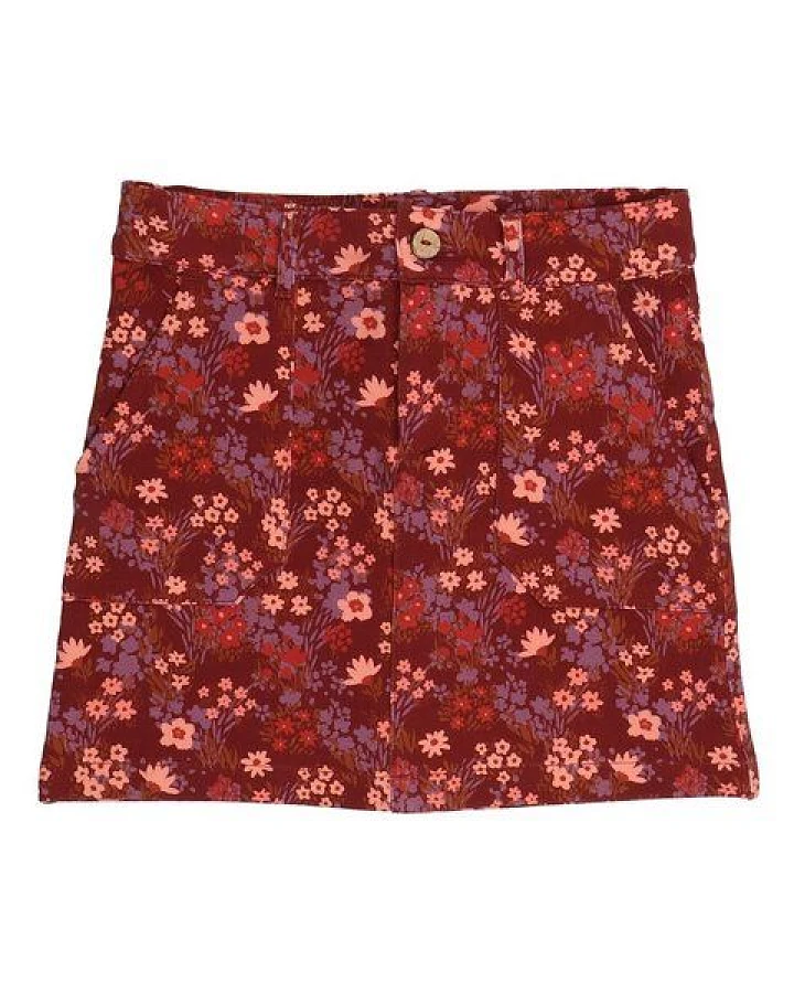 Rock Bio-Baumwolle elastisch – Walkiddy, „Flowers & Butterflies“