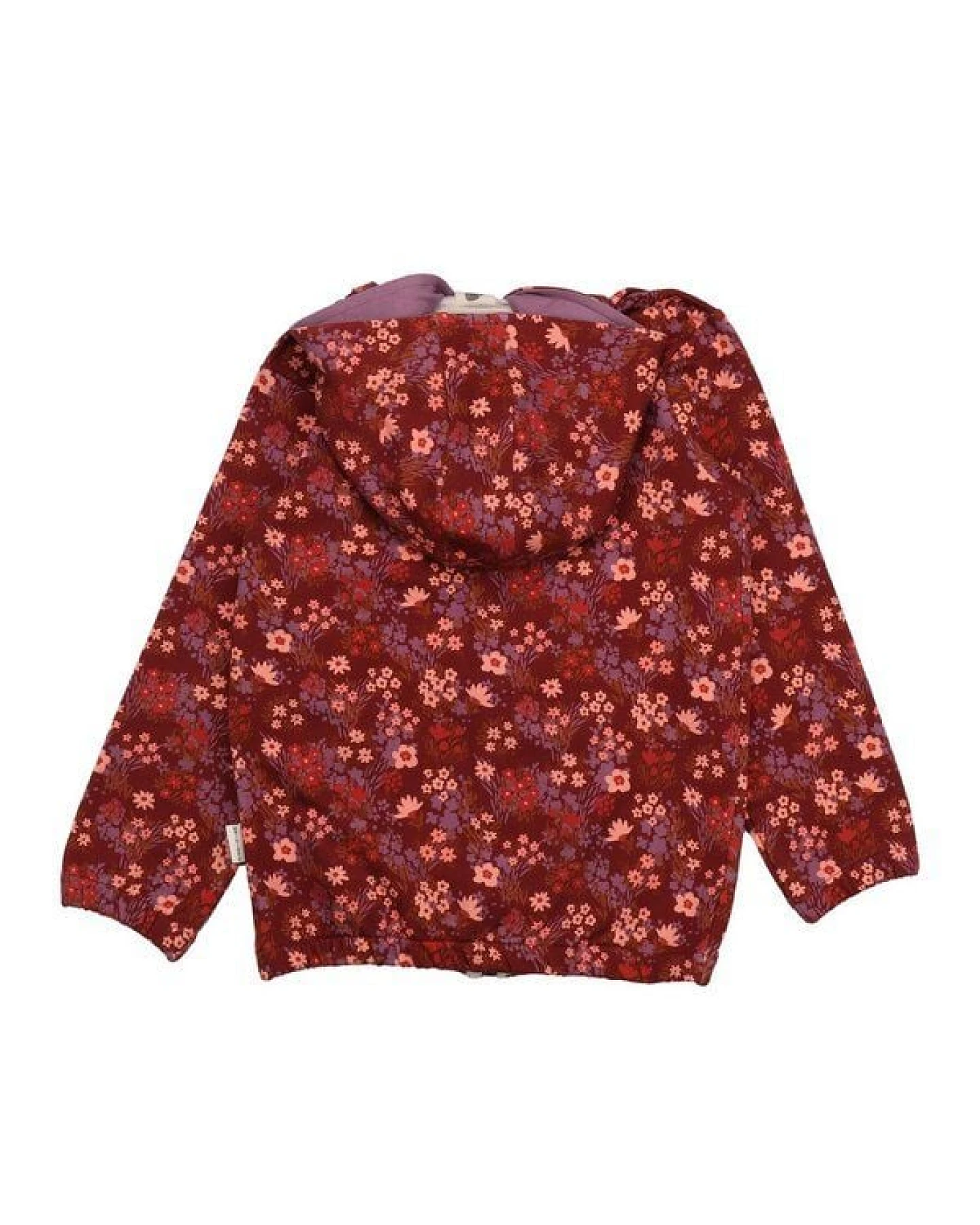 Kinder Sweatjacke Bio-Baumwolle The Secret Garden Walkiddy, GOTS-zertifiziert, weich, vegan, fair produziert, floraler Print mit Kapuze und Reißverschluss – Ansicht 3