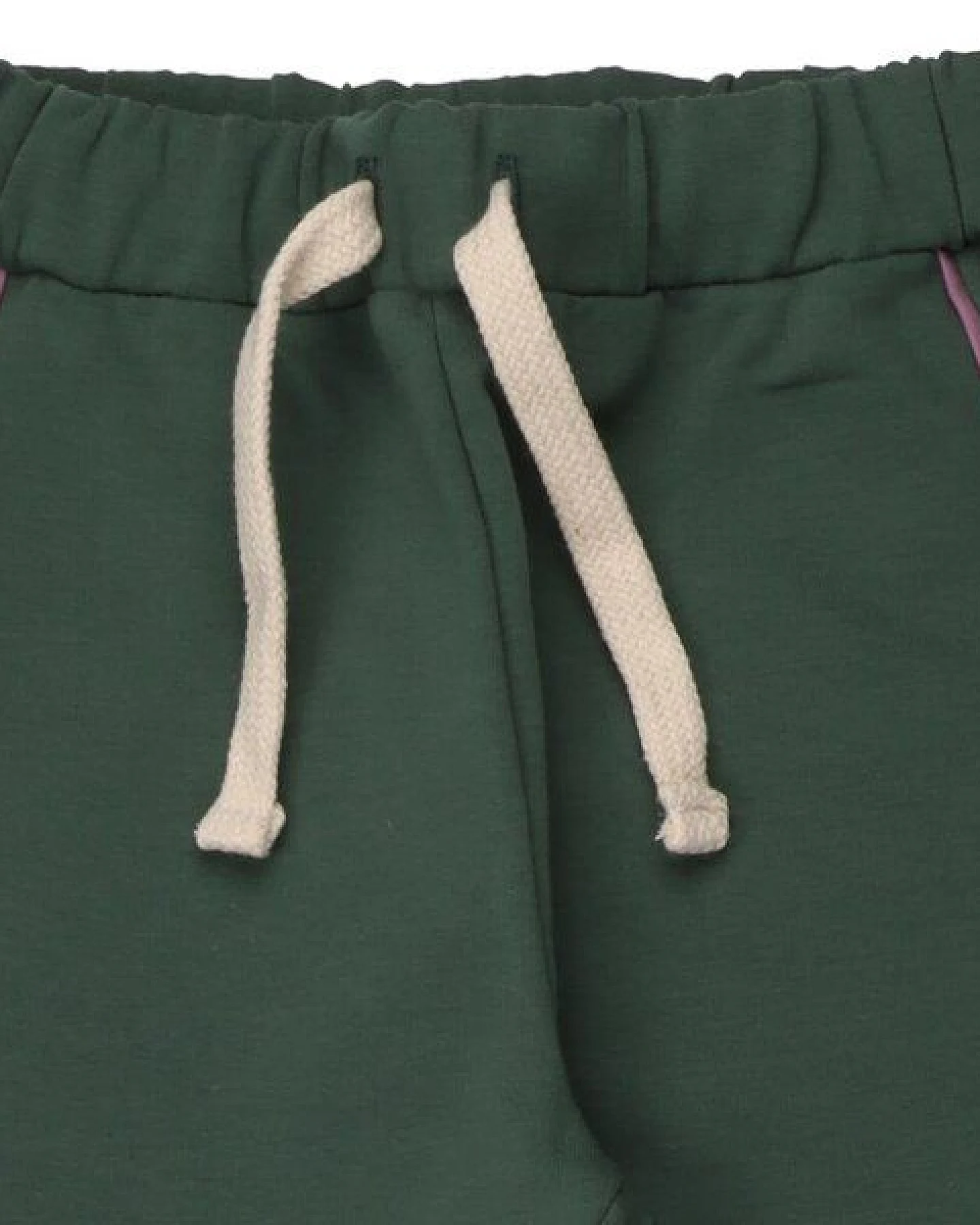 Kinder Jogger GOTS zertifiziert, Bio-Baumwolle, dunkelgrün, „Snowdrops“, weich, elastischer Bund – Walkiddy – Ansicht 3