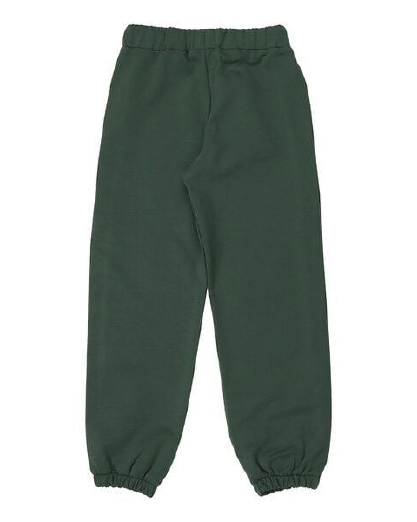 Kinder Jogger GOTS zertifiziert, Bio-Baumwolle, dunkelgrün, „Snowdrops“, weich, elastischer Bund – Walkiddy – Ansicht 4