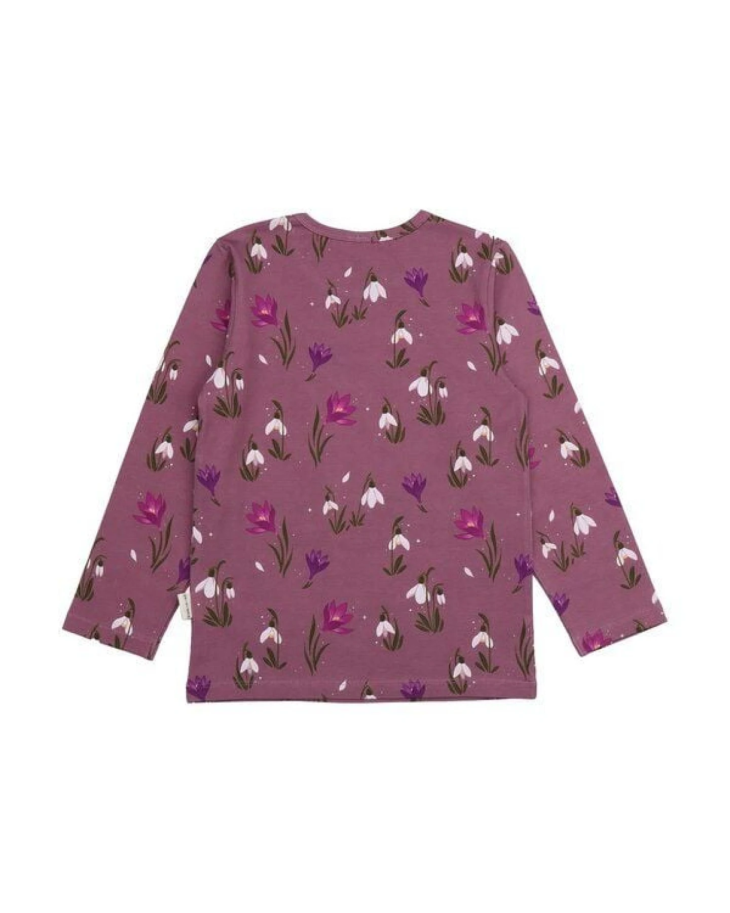 Kinder Langarmshirt The Snowdrops Bio-Baumwolle – GOTS-zertifiziertes Walkiddy Shirt mit Blumen-Print, weich, sanft & perfekt für jede Jahreszeit – Ansicht 3