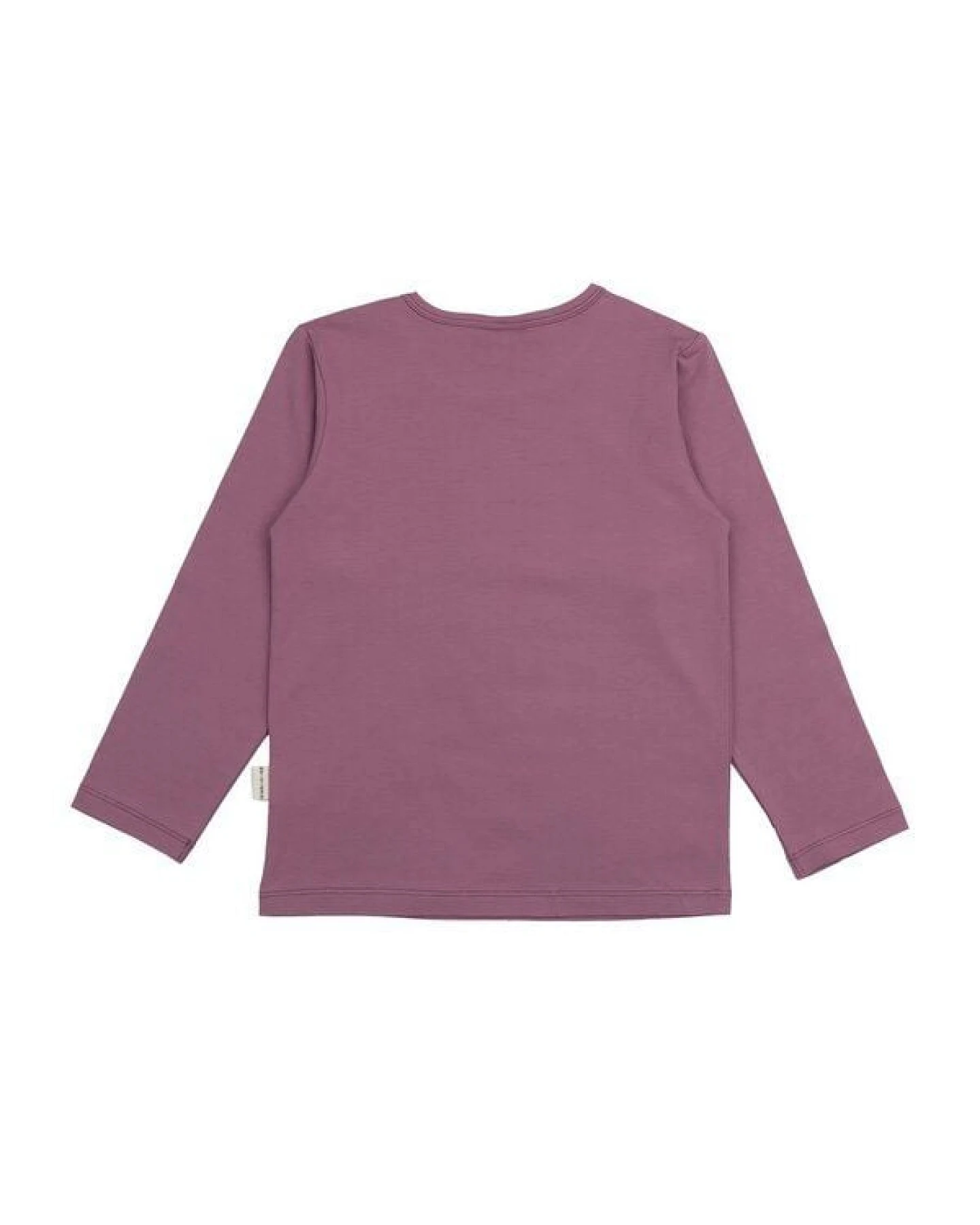 Kinder Langarmshirt – Mauve, Blumenmotiv vorne, weich & bequem, alltagstauglich – Ansicht 4