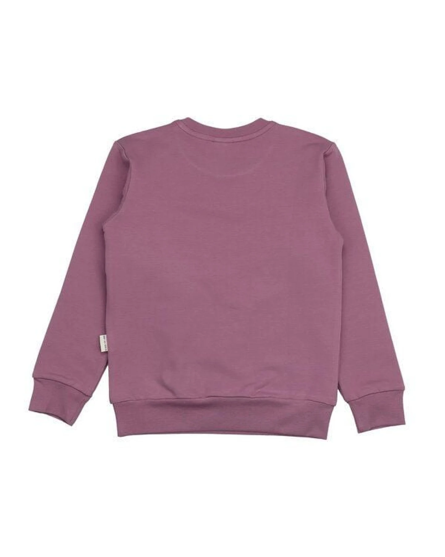 Kinder Sweatshirt GOTS zertifiziert, Bio-Baumwolle, altrosa, „Snowdrops“, Blumen-Print, weich & bequem – Walkiddy – Ansicht 4