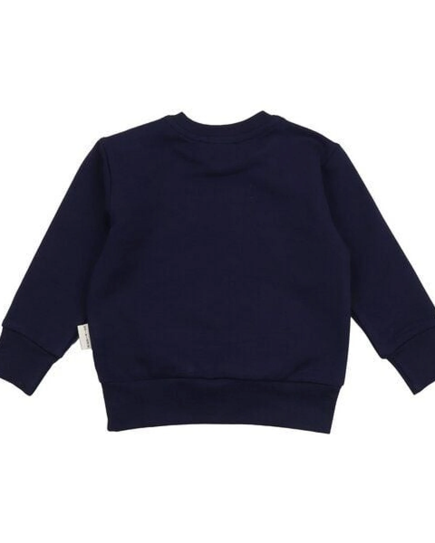 Baby Sweatshirt GOTS-zertifiziert aus Bio-Baumwolle dunkelblau mit Igel-Motiv – Walkiddy – Ansicht 4