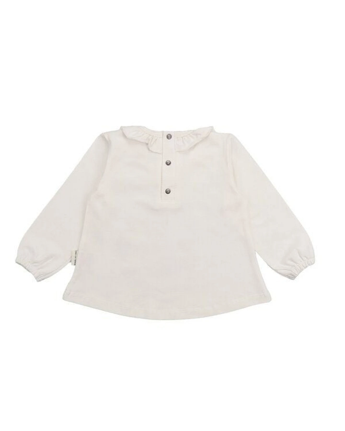 Baby Langarmshirt Bio-Baumwolle, Offwhite, Eichhörnchen-Motiv, Walkiddy – Ansicht 4