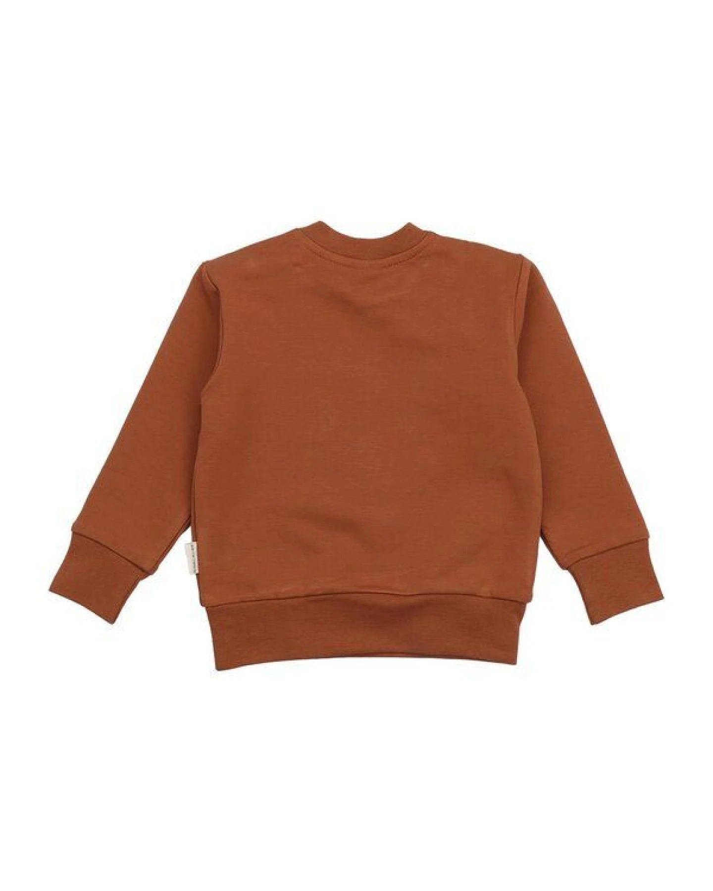 Kinder Sweatshirt GOTS-zertifiziert aus Bio-Baumwolle braun mit Eichhörnchen-Motiv „Tiny Squirrels“ – Walkiddy – Ansicht 4